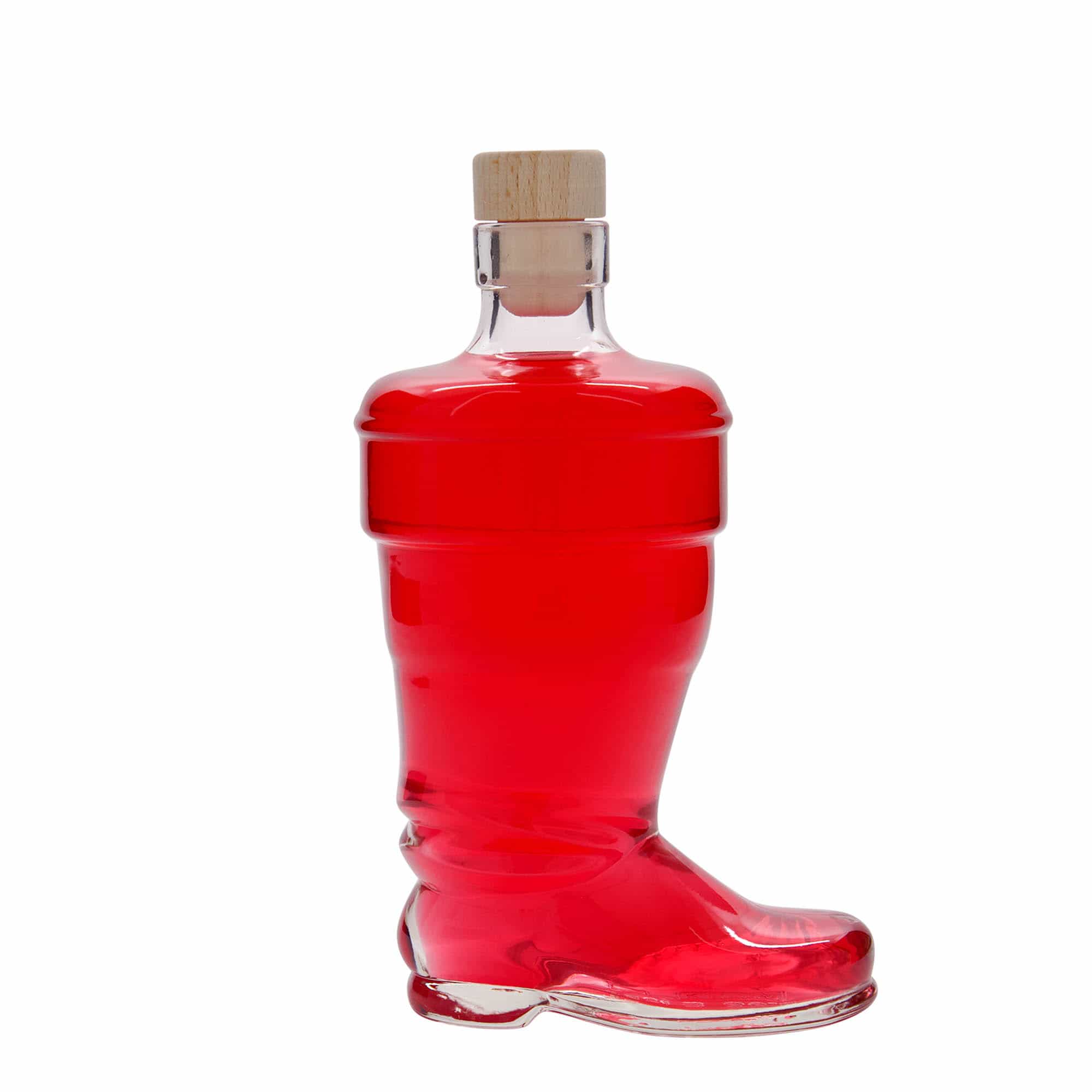 350 ml butelka szklana 'Buty', zamknięcie: korek