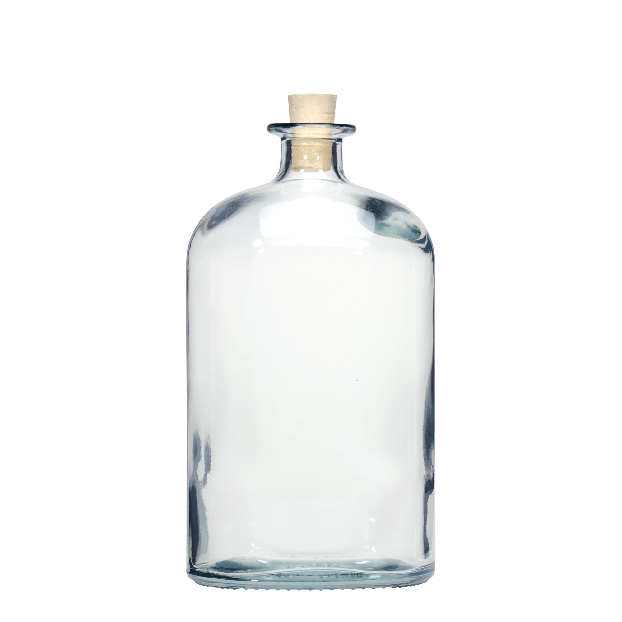 1.000 ml butelka szklana 'Dundee', owalna, szyjka: korek 1.000 ml butelka szklana 'Dundee', owalna, szyjka: korek