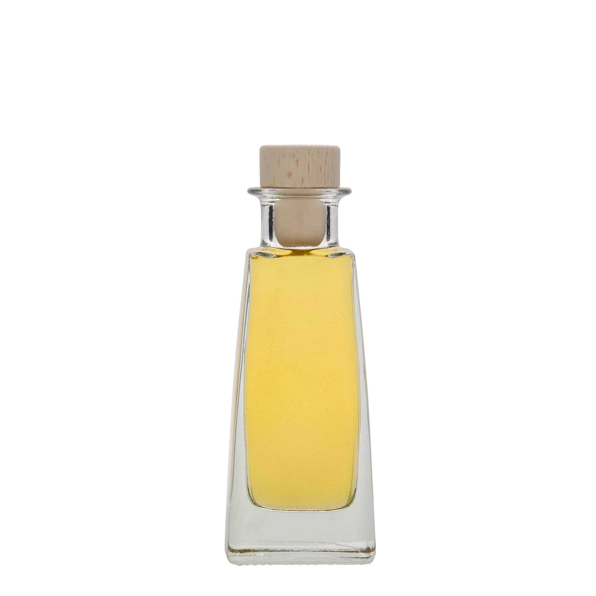 100 ml butelka szklana 'Timmy', prostokątna, zamknięcie: korek