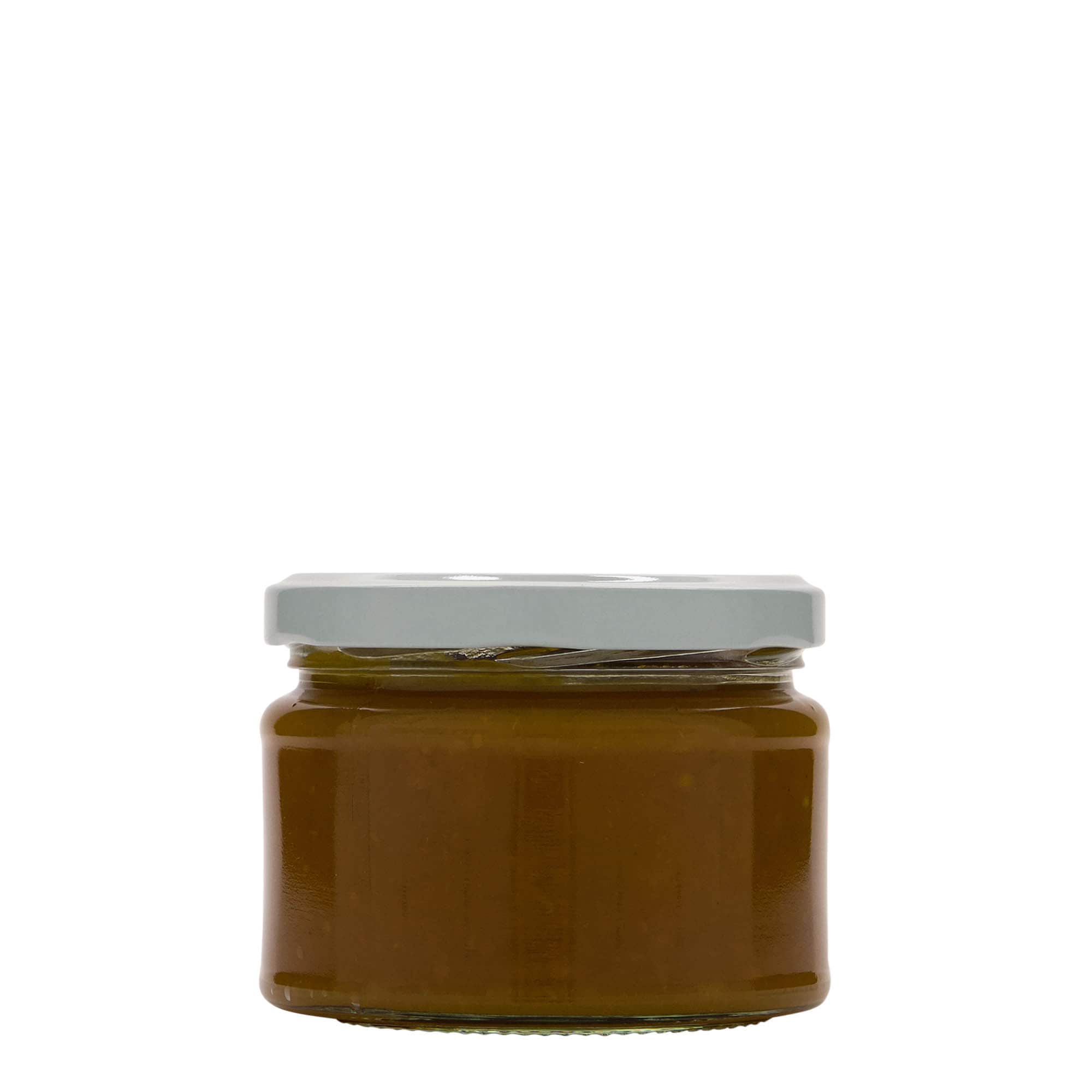 280 ml płaskie okrągłe szkło, otwór: Twist-Off (TO 82)