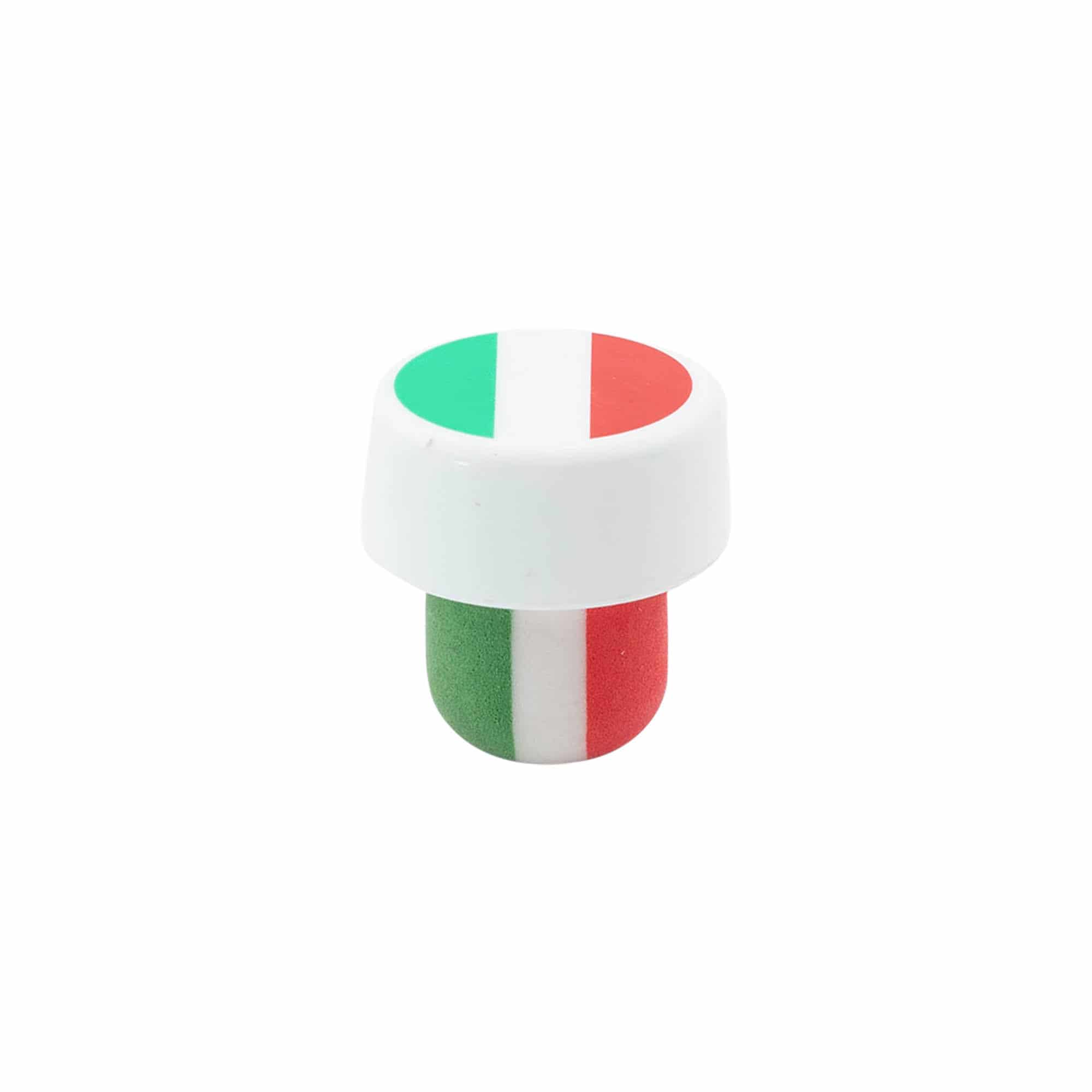 Korek z uchwytem 19 mm 'Włochy', tworzywo sztuczne, wielokolorowy, do zamknięcia: korek