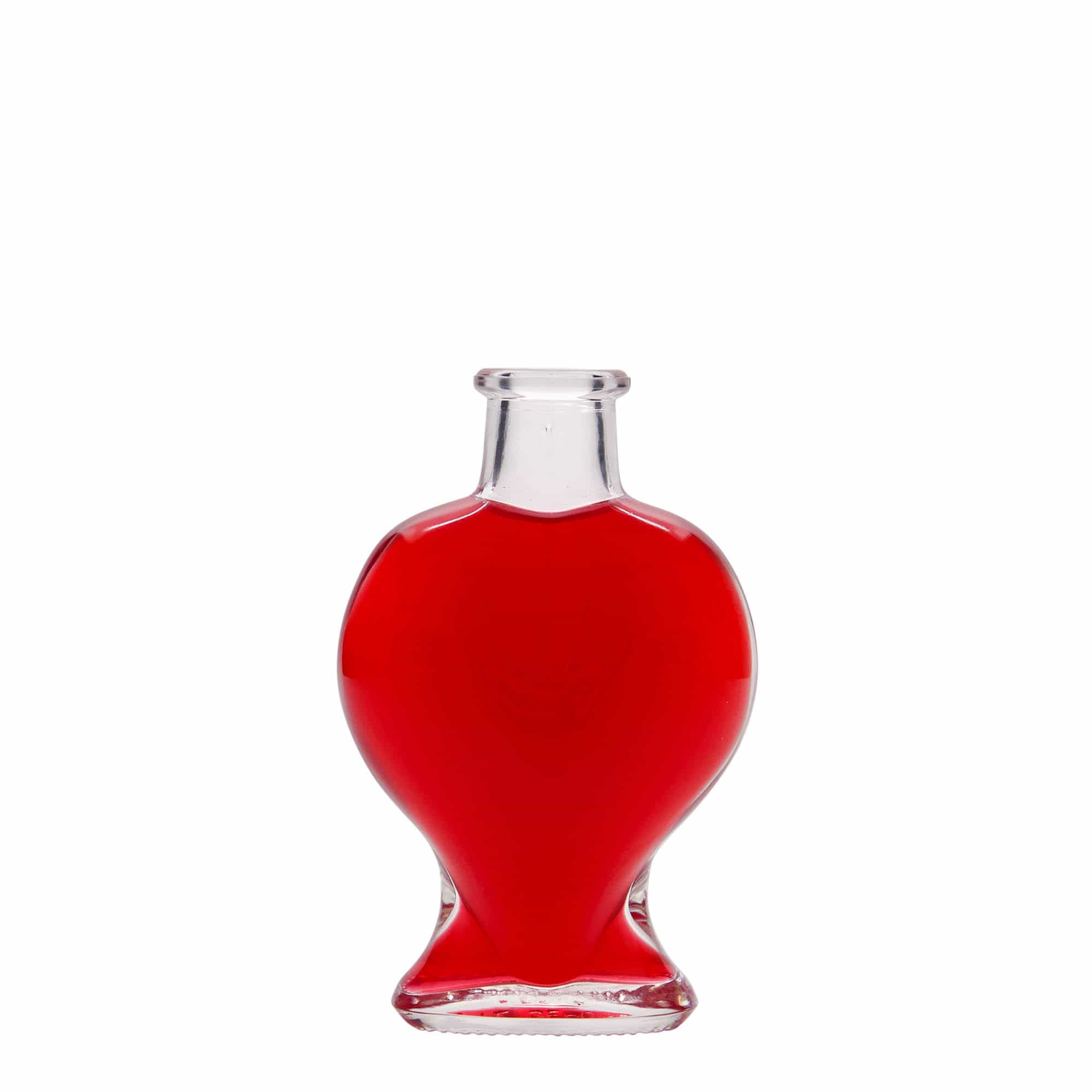 100 ml butelka szklana „Serce”, wylot: korek