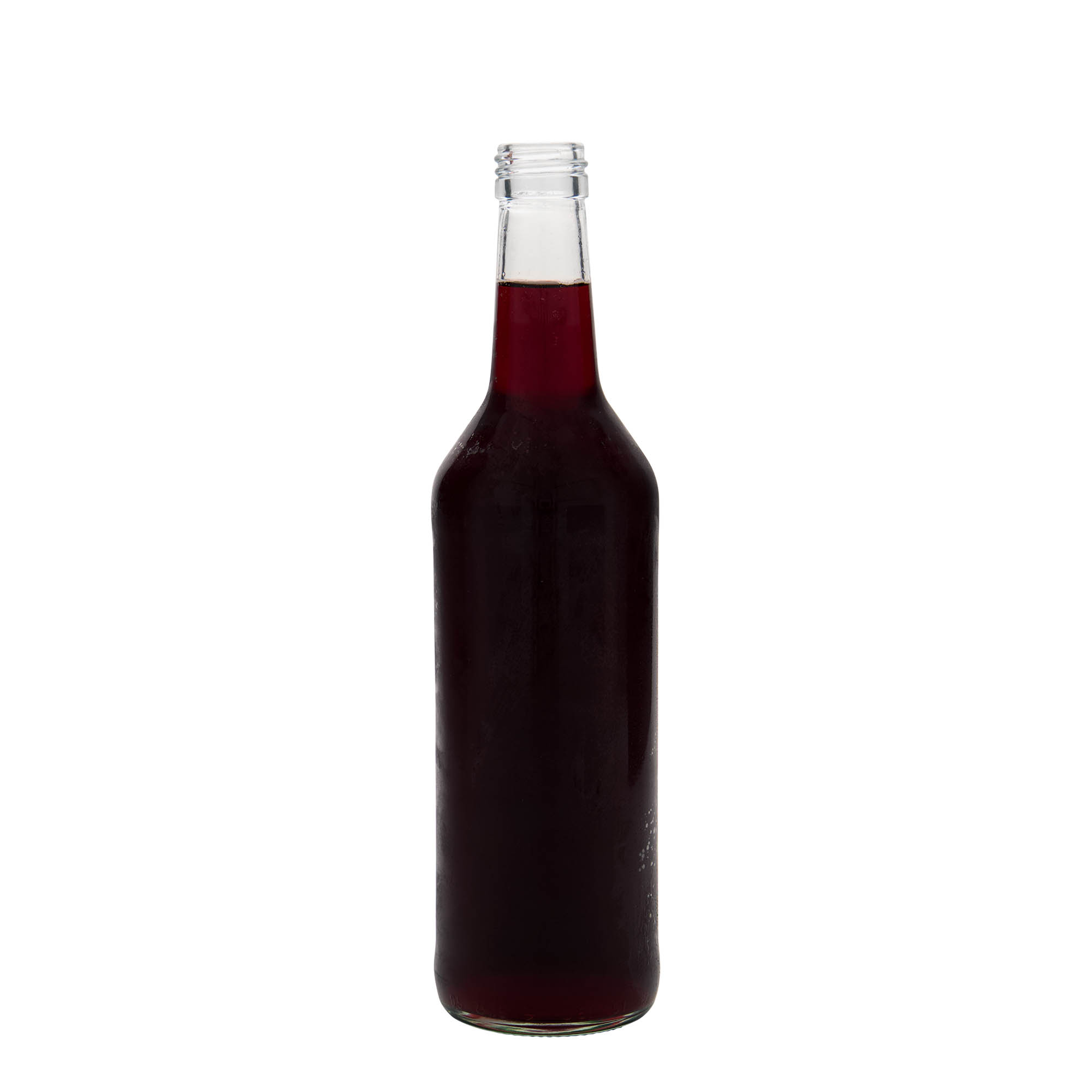 500 ml butelka szklana o prostym szyjce, gwint: PP 28