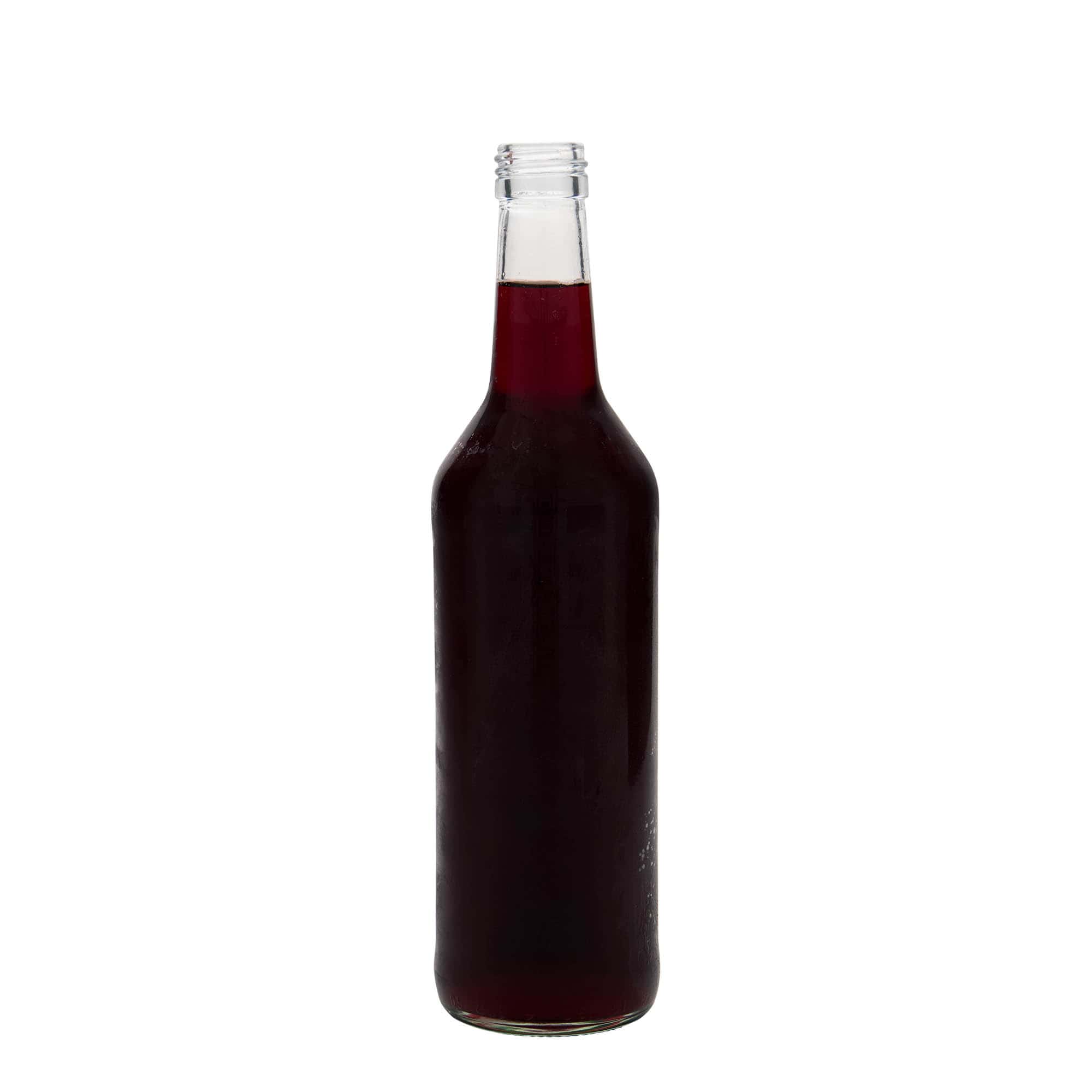 500 ml butelka szklana o prostym szyjce, gwint: PP 28