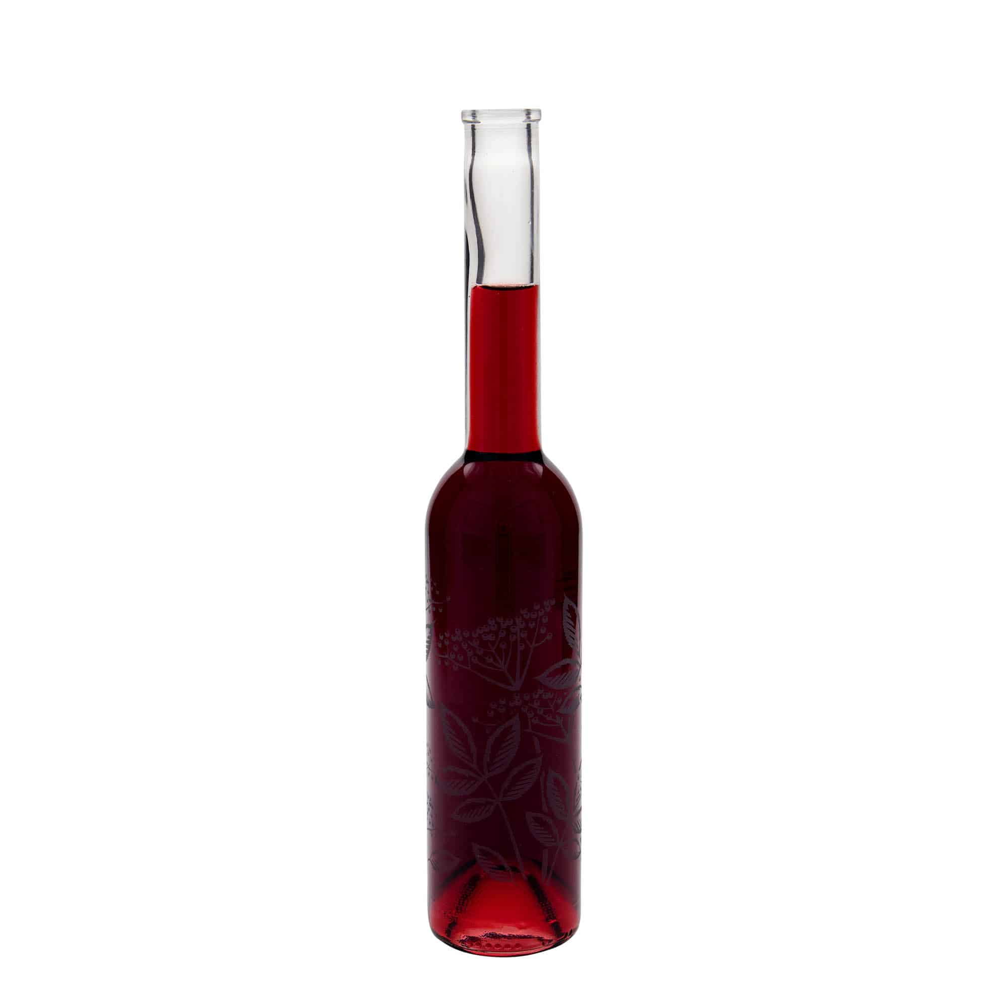350 ml butelka szklana 'Opera', wzór: bez, zamknięcie: korek