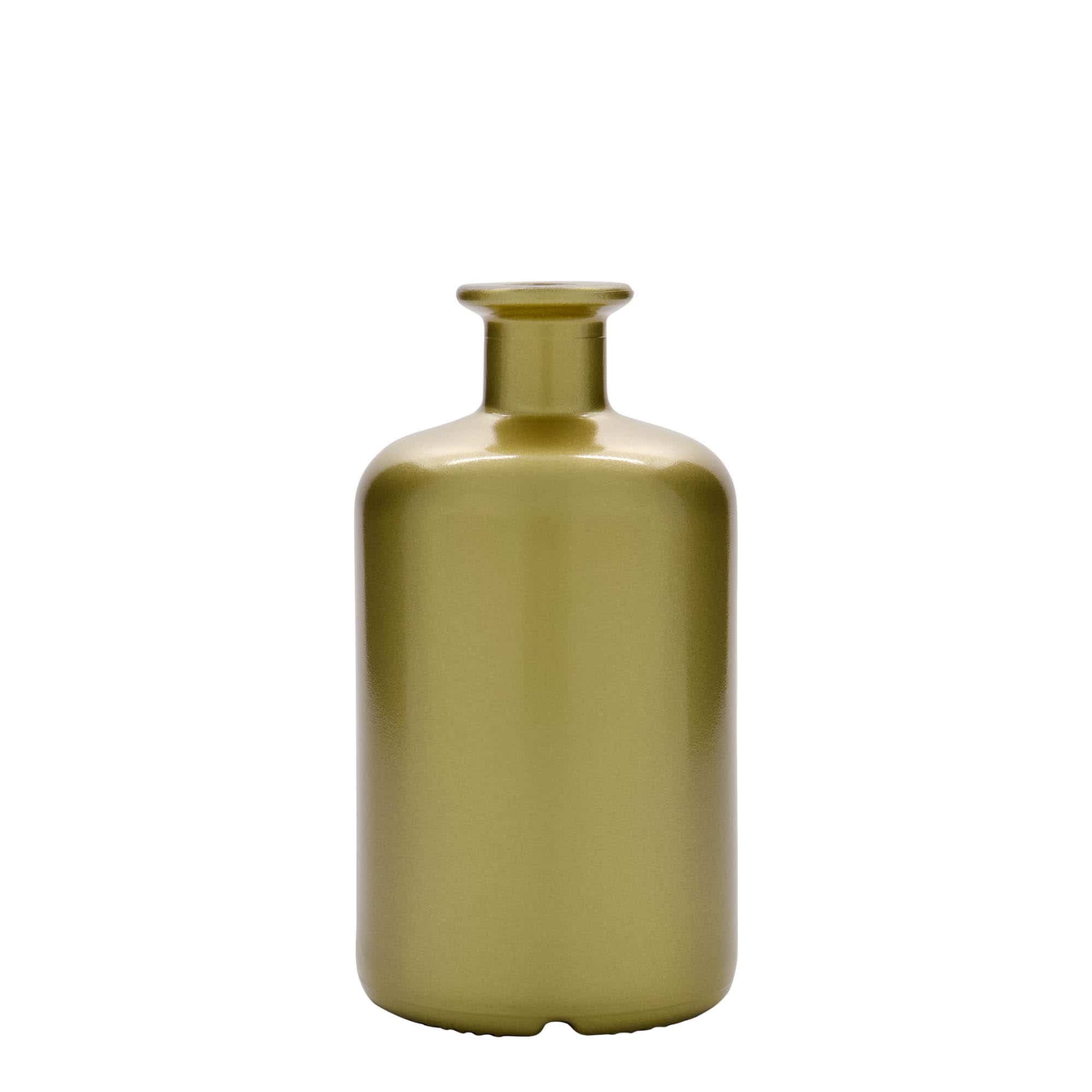 500 ml butelka szklana apteczna, kolor złoty, zamknięcie: korek 500 ml butelka szklana apteczna, kolor złoty, zamknięcie: korek