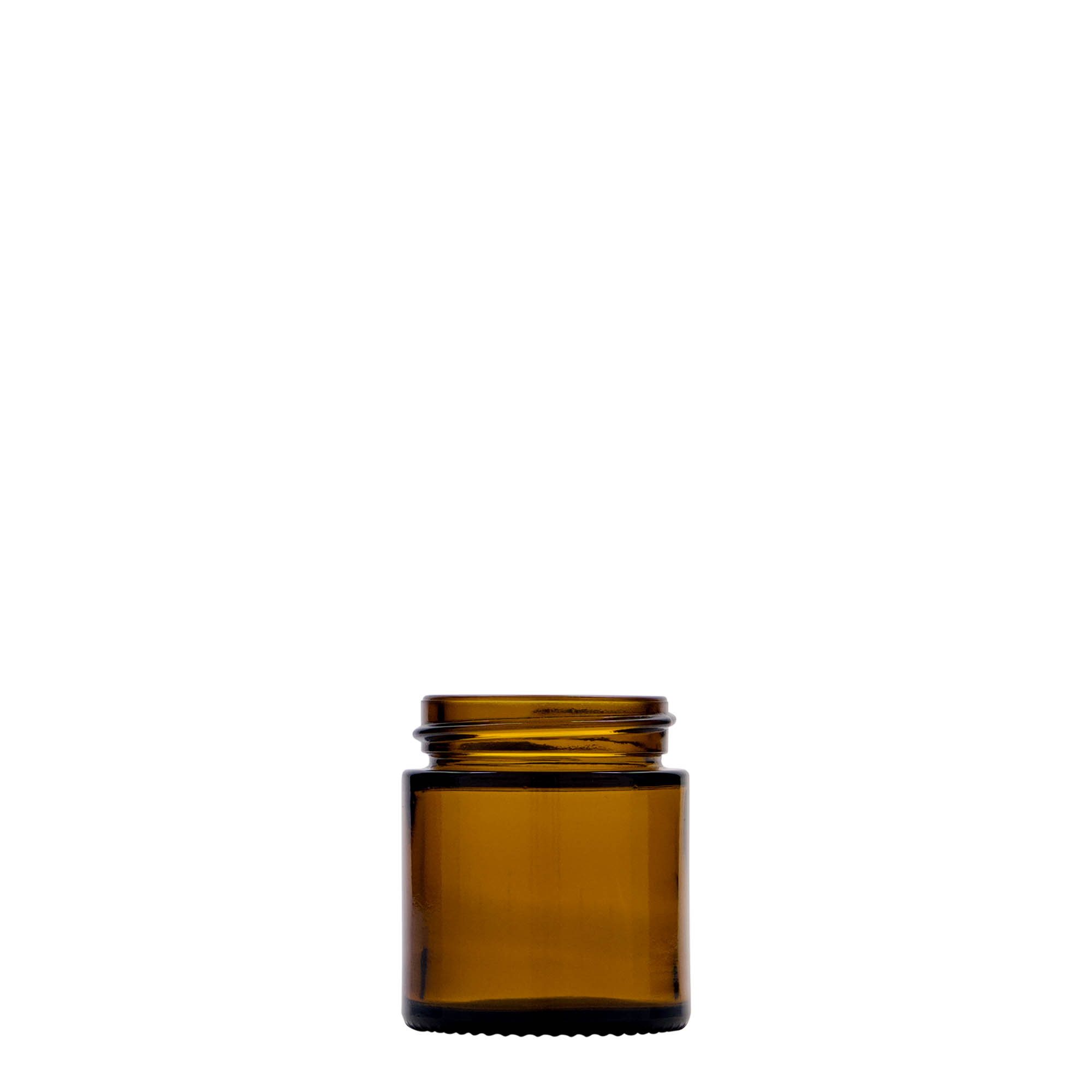30 ml słoik „Brown Line”, szkło, brązowy, wylot: zakrętka na gwint