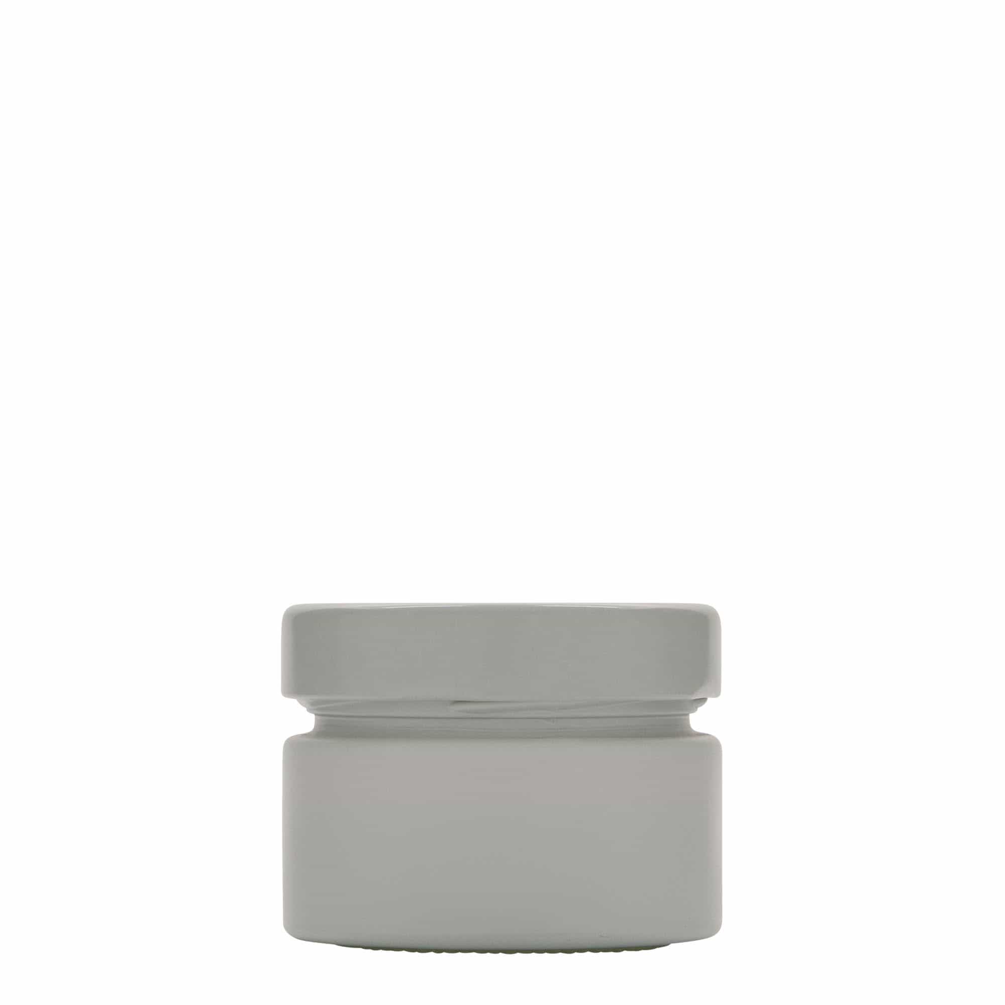 130 ml okrągłe szkło 'Aurora', białe, otwór: Deep-Twist-Off (DTO 66)