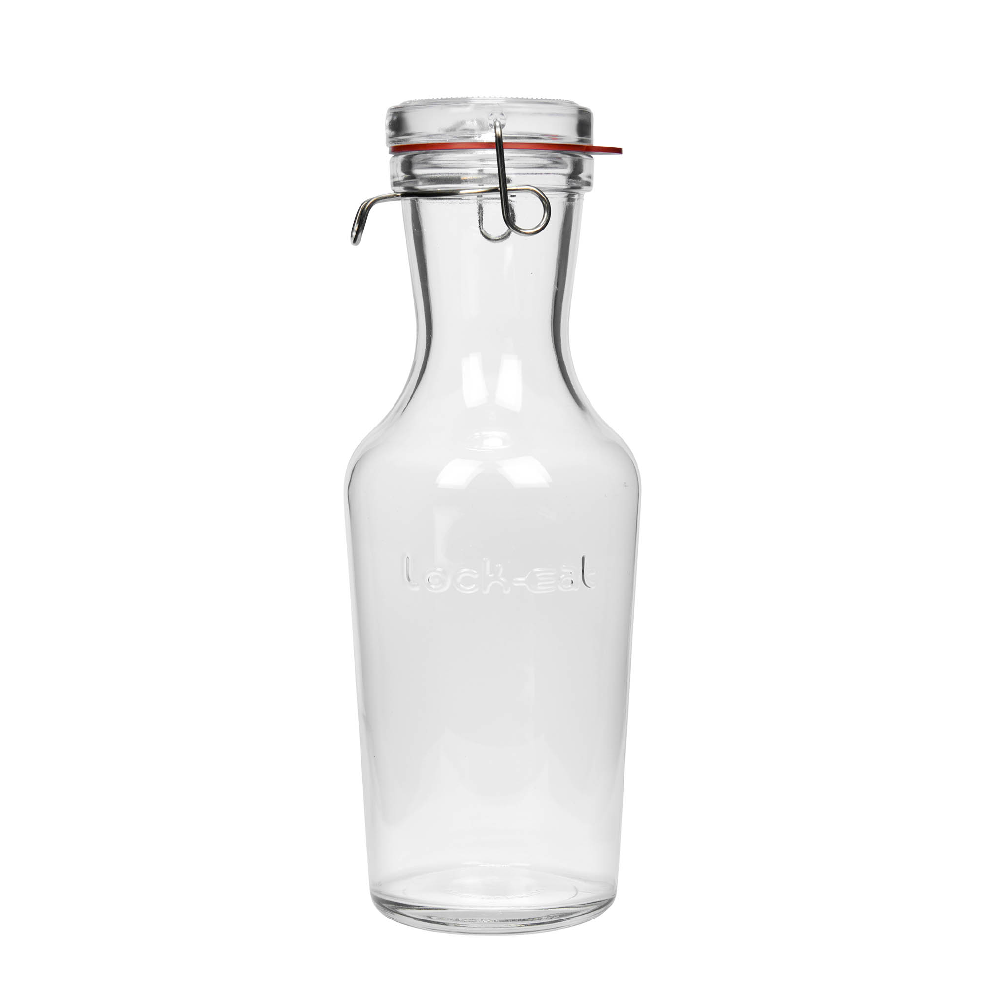 1.000 ml szklana karafka 'Lock-Eat', wylot: zamknięcie na druciany uchwyt