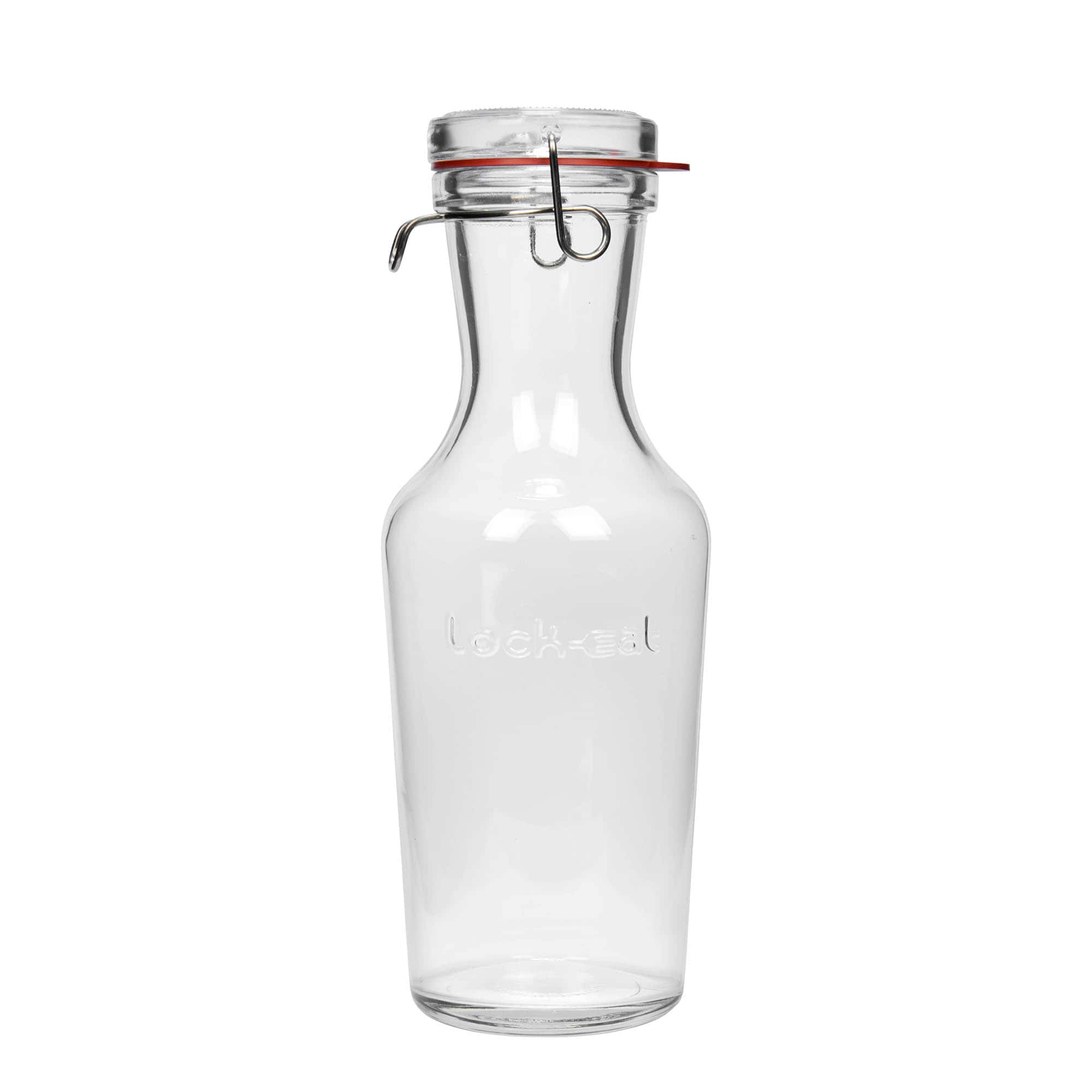 1.000 ml szklana karafka 'Lock-Eat', wylot: zamknięcie na druciany uchwyt