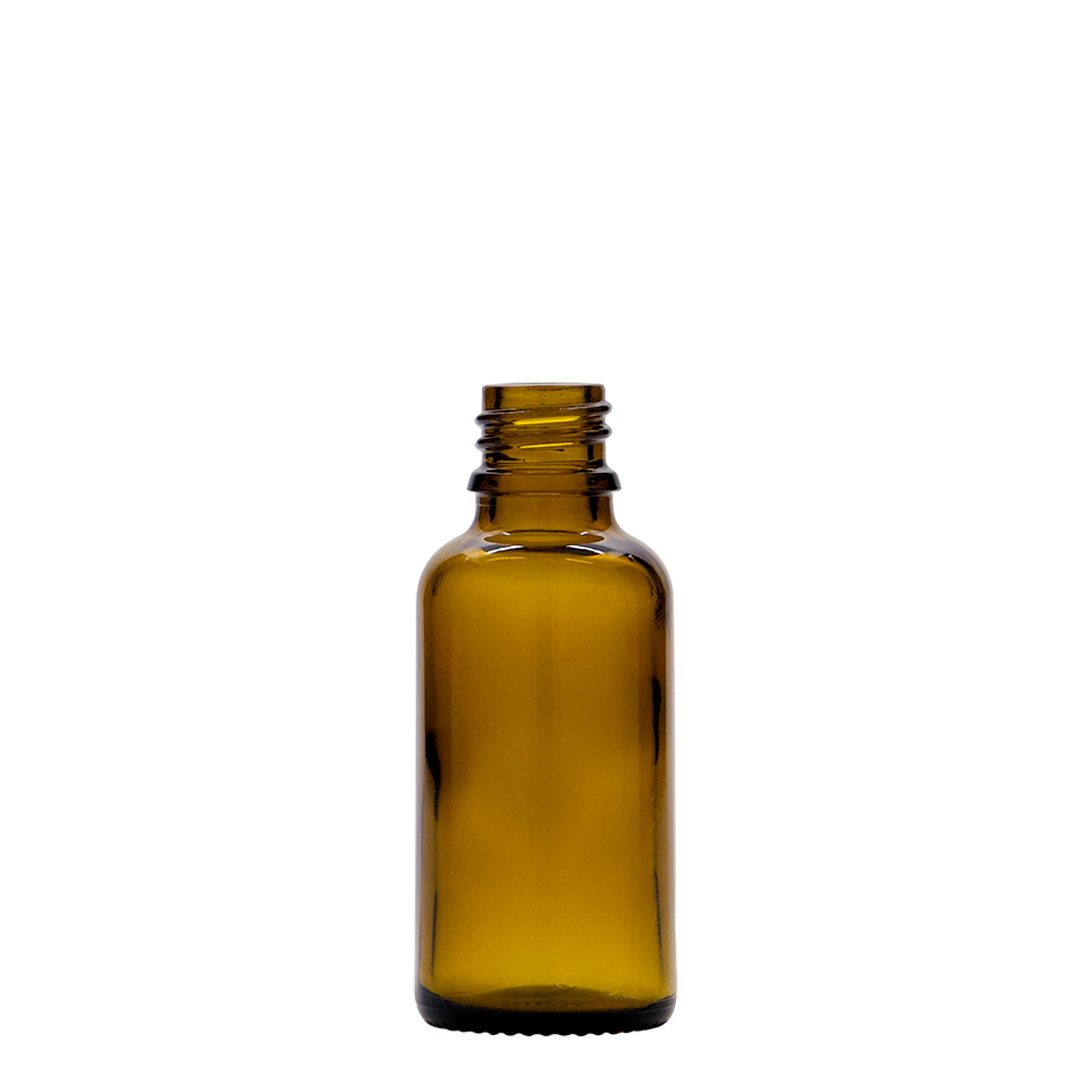 30 ml butelka z pipetą, medyczna, szklana, brązowa, wylot: DIN 18