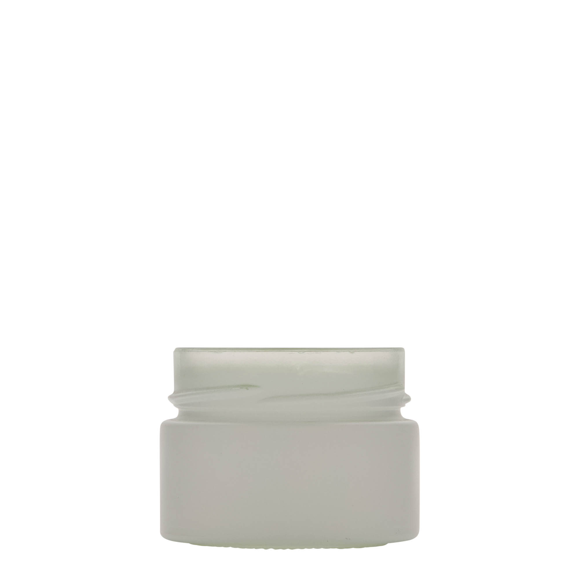 130 ml okrągłe szkło 'Aurora', białe, otwór: Deep-Twist-Off (DTO 66)