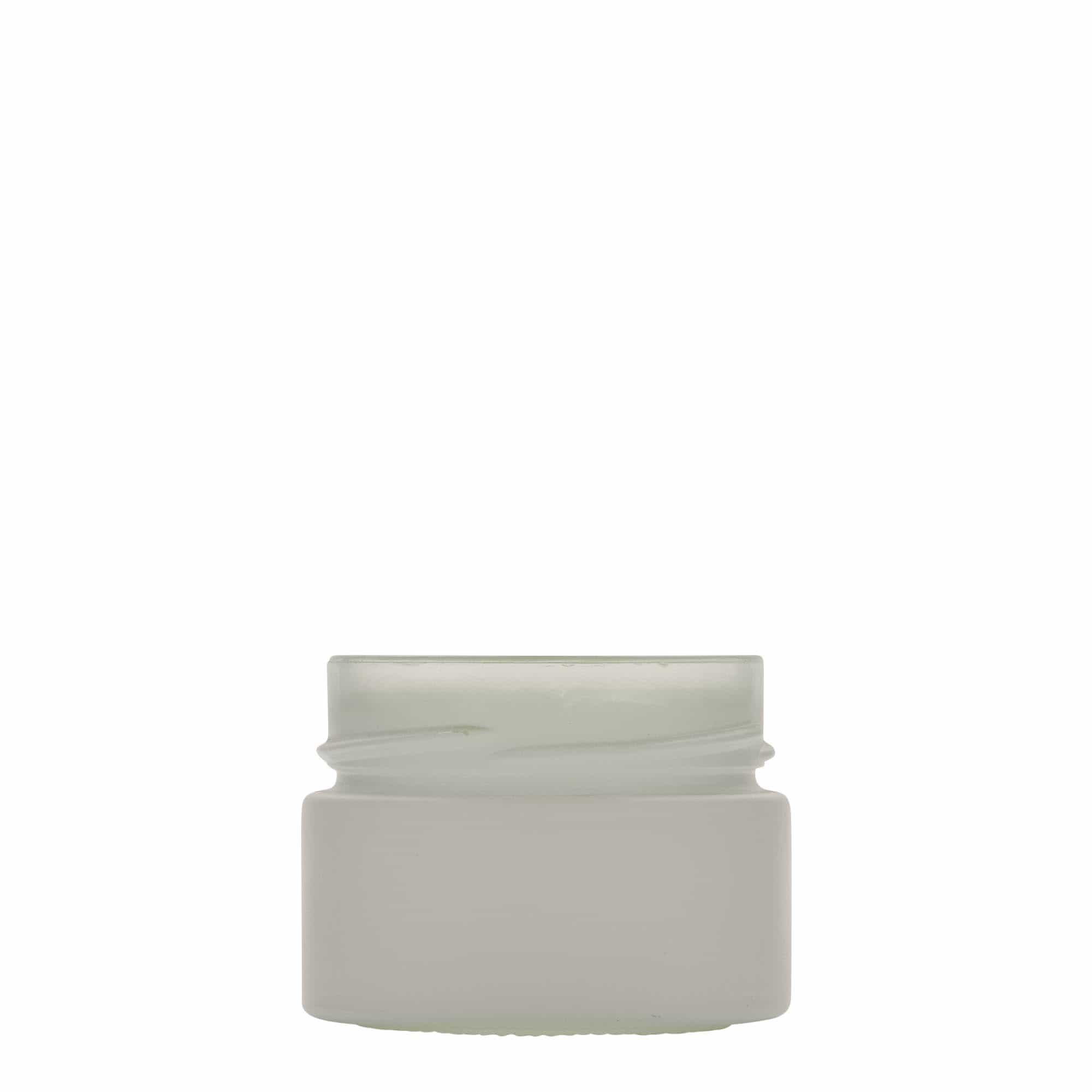 130 ml okrągłe szkło 'Aurora', białe, otwór: Deep-Twist-Off (DTO 66)