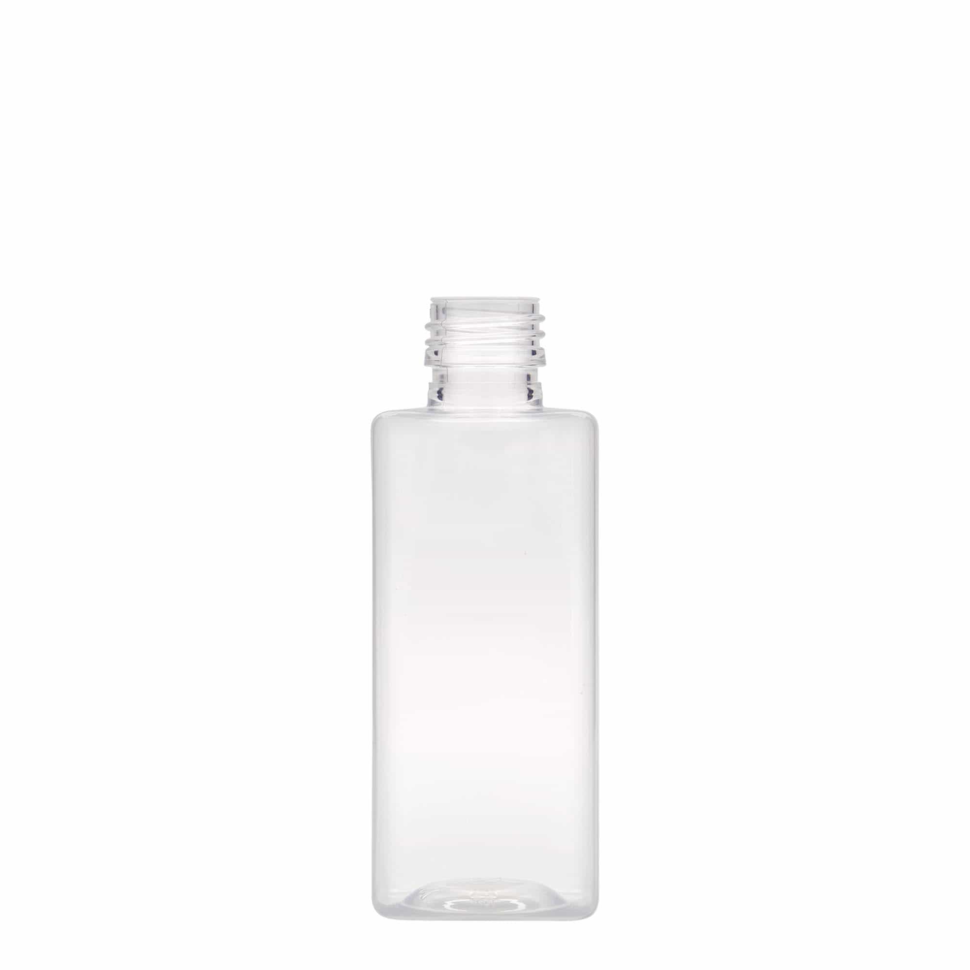 250 ml butelka PET 'Karl', kwadratowa, tworzywo sztuczne, zamknięcie: PP 28