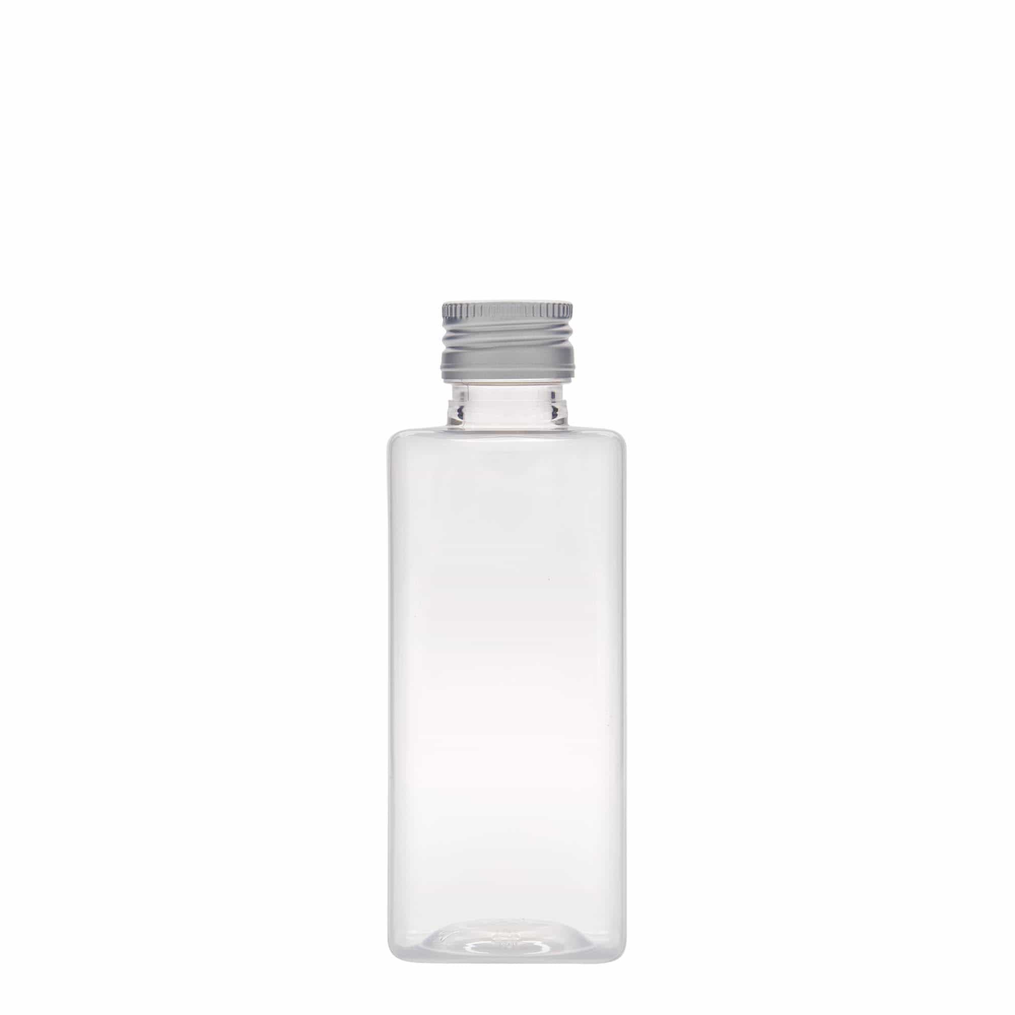 250 ml butelka PET „Karl”, kwadratowa, tworzywo sztuczne, gwint: PP 28