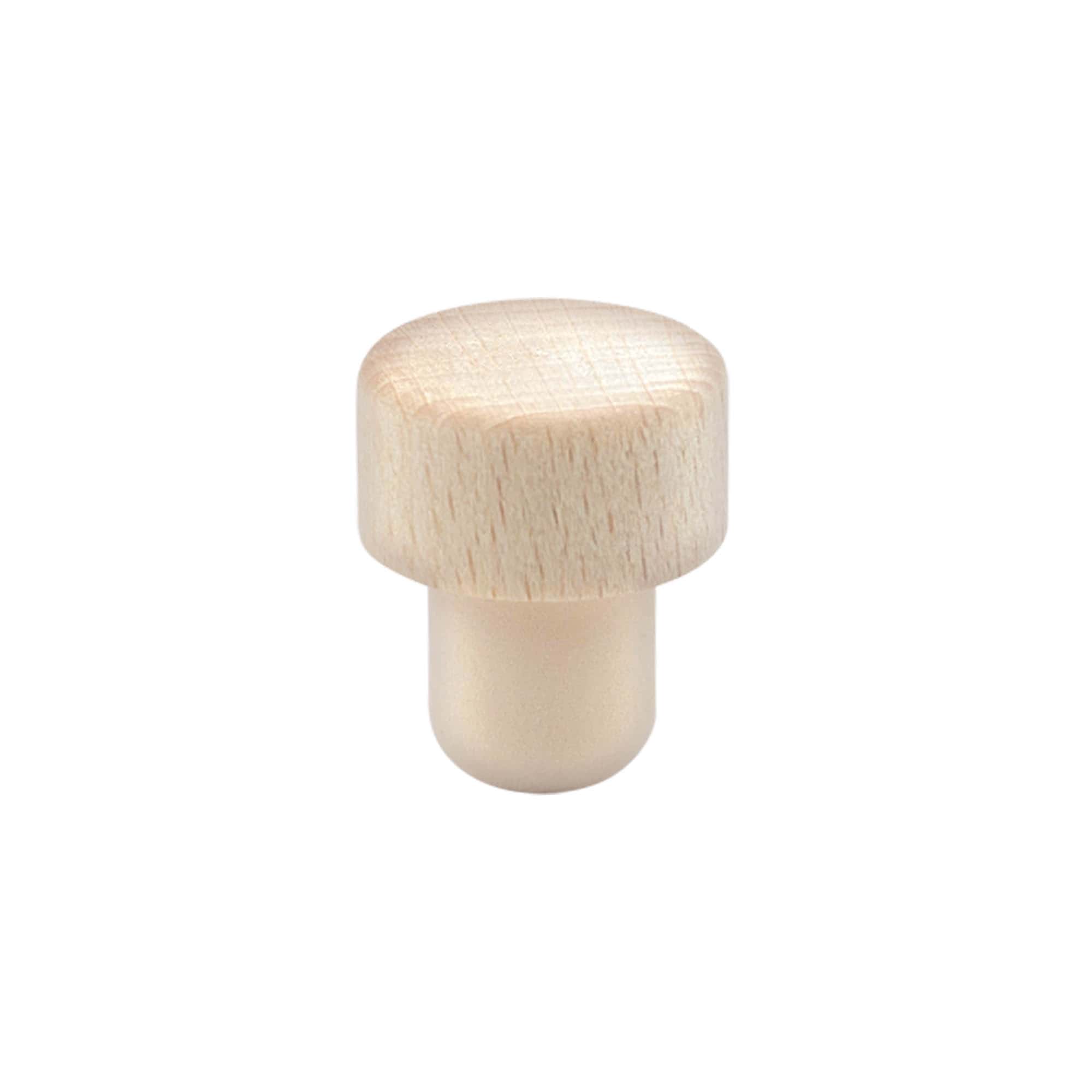 Korek z uchwytem 18 mm, drewno/plastik, do wylotu: korek