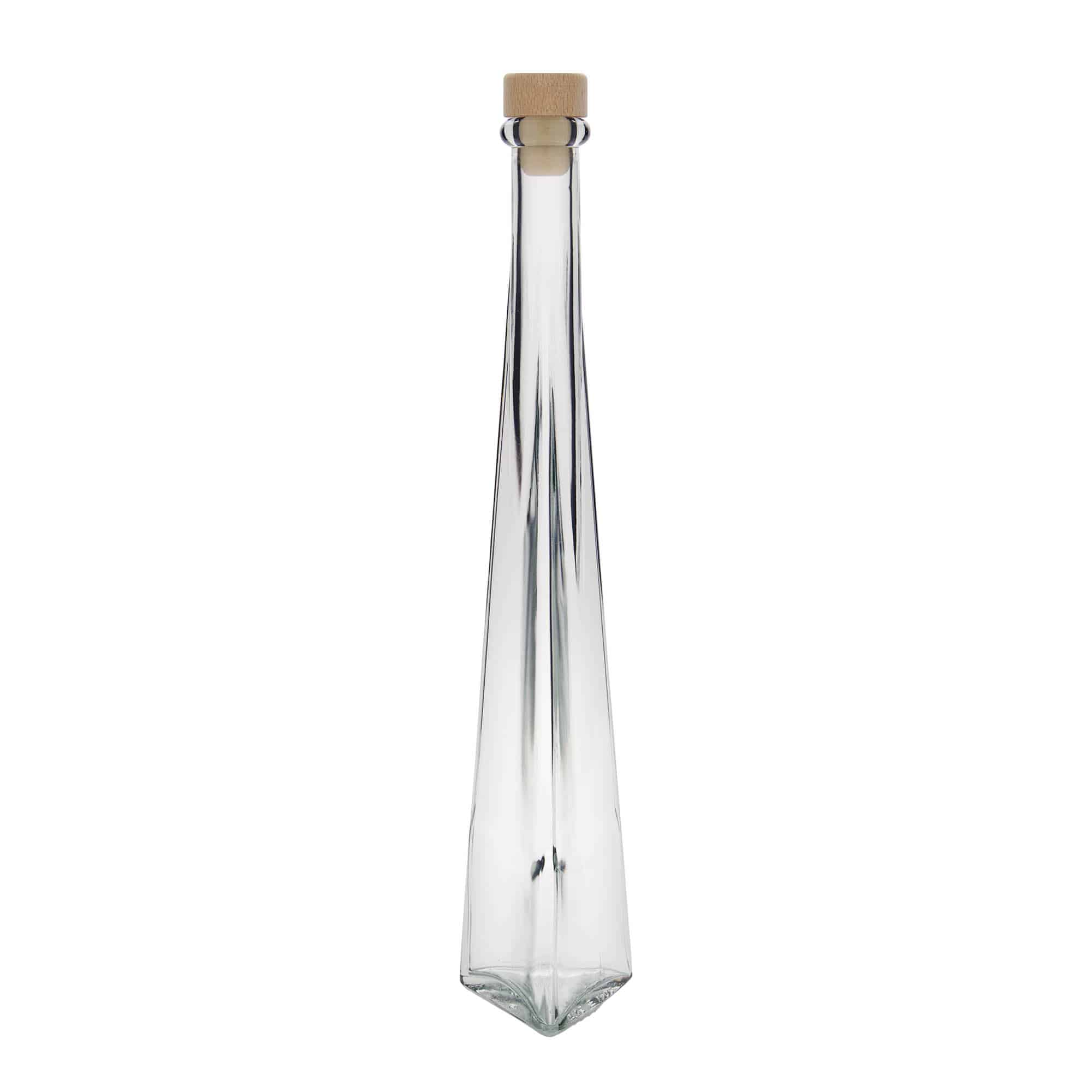 Butelka szklana 200 ml „Dama Triangolore”, trójkątna, otwór: korek