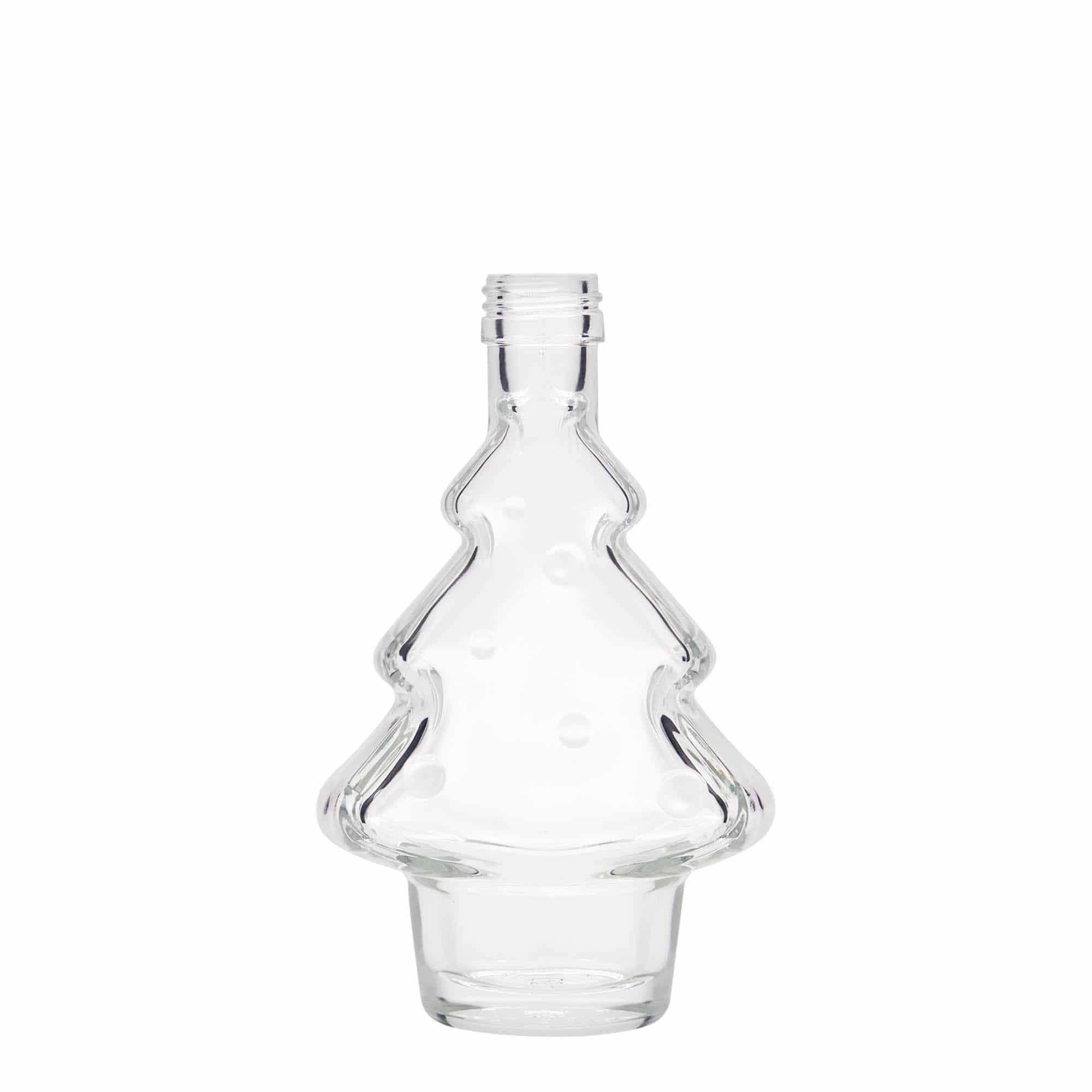 200 ml butelka szklana 'Choinka', zamknięcie: PP 28