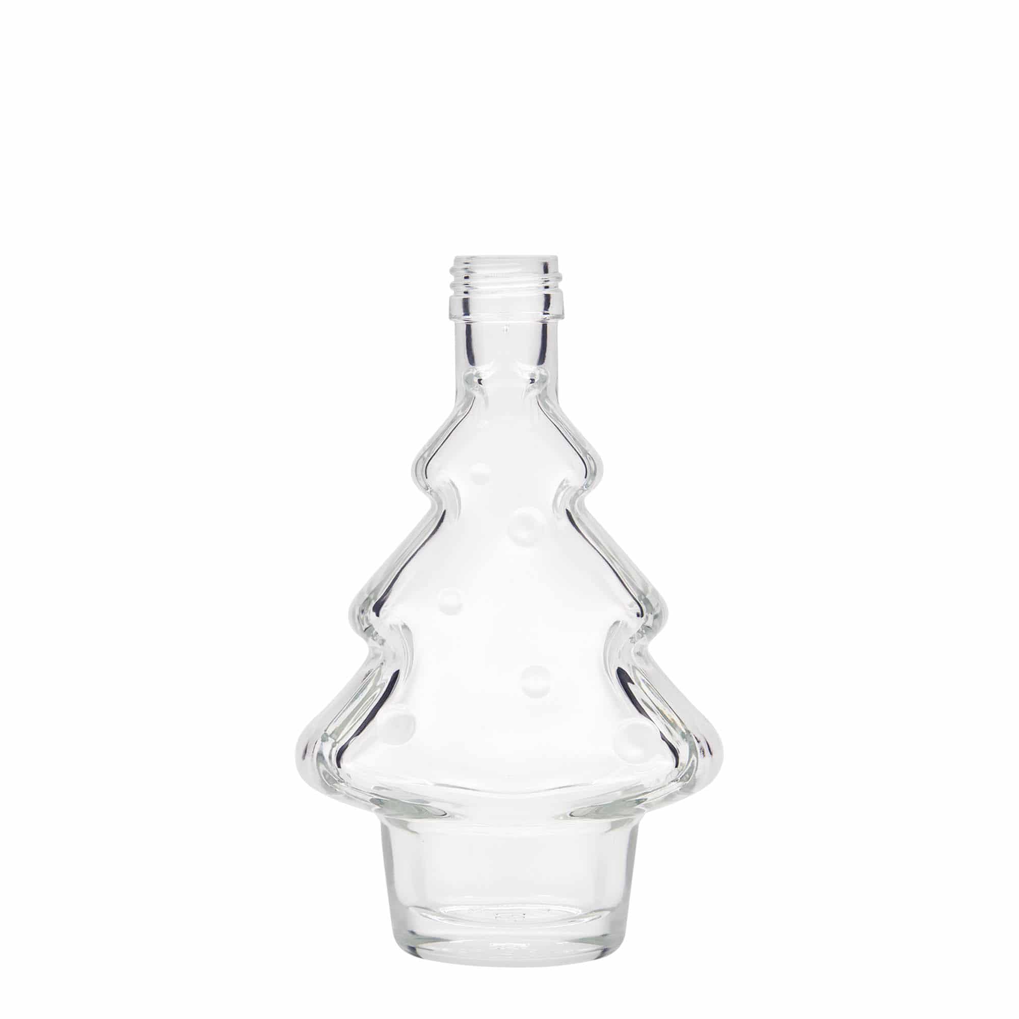 Butelka szklana 200 ml „Choinka”, gwint: PP 28