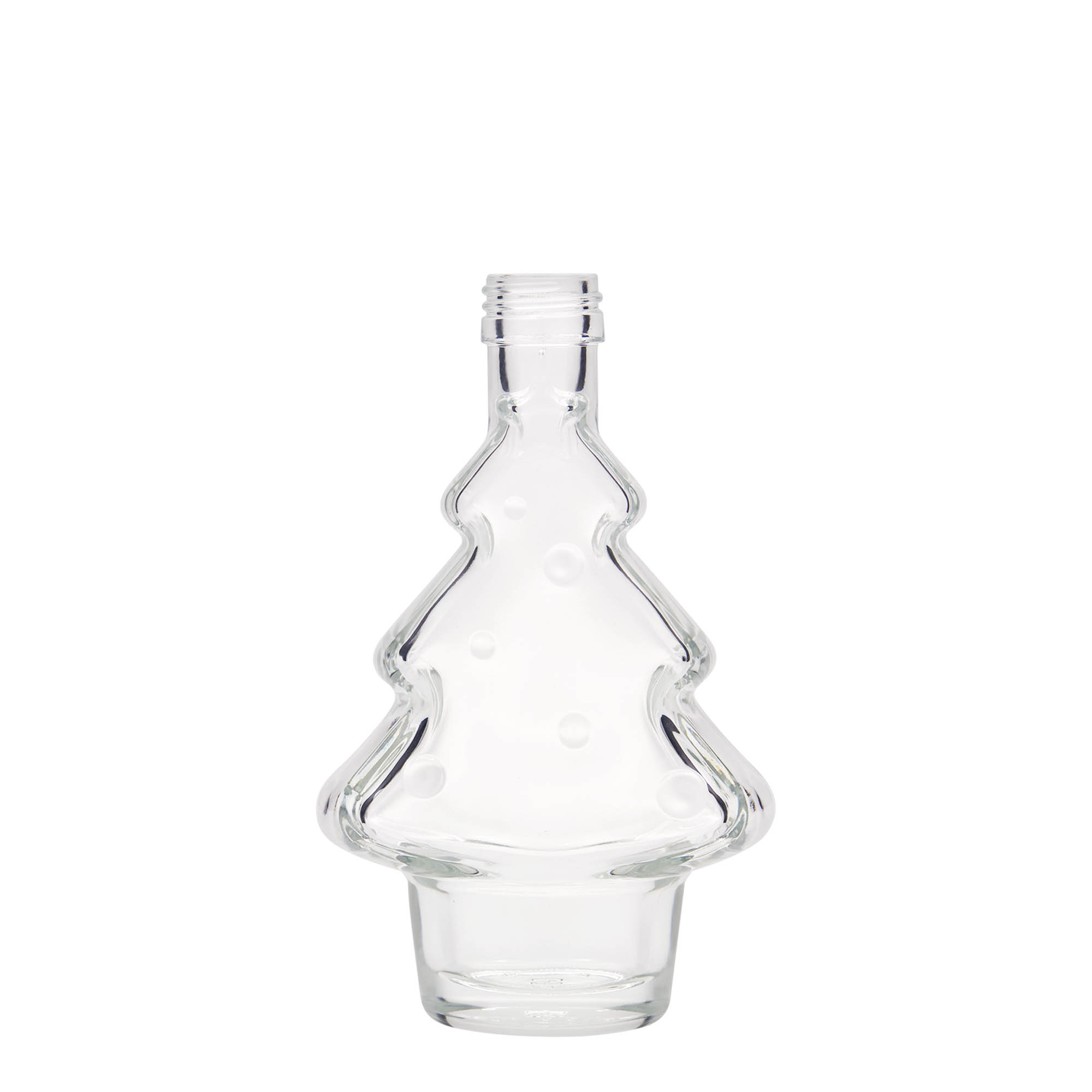 Butelka szklana 200 ml „Choinka”, gwint: PP 28