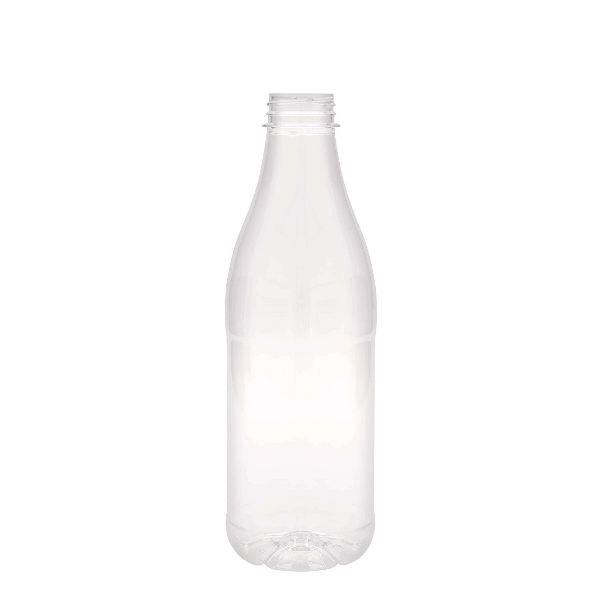 1.000 ml butelka PET „Milk and Juice”, tworzywo sztuczne, gwint: 38 mm