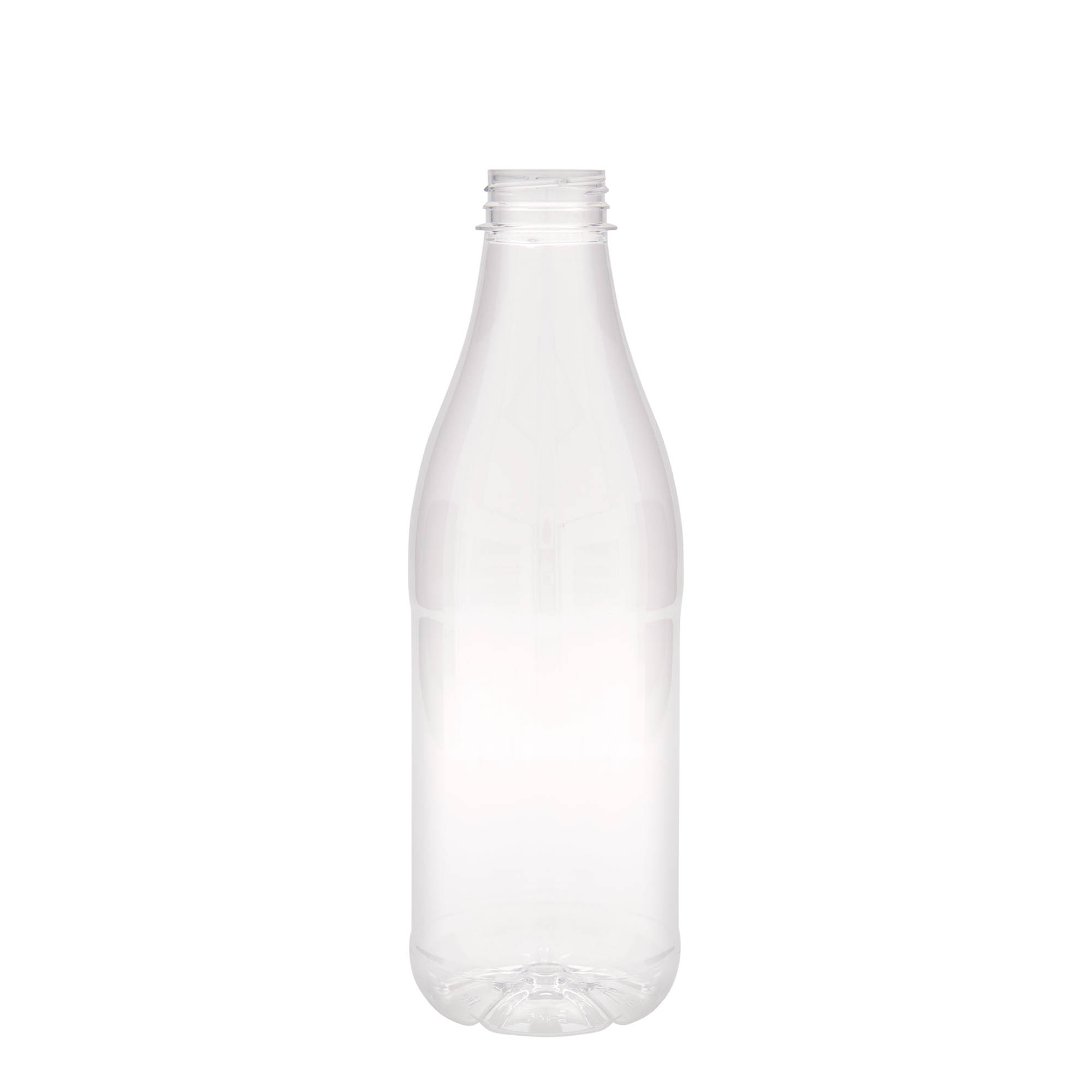 1.000 ml butelka PET „Milk and Juice”, tworzywo sztuczne, gwint: 38 mm