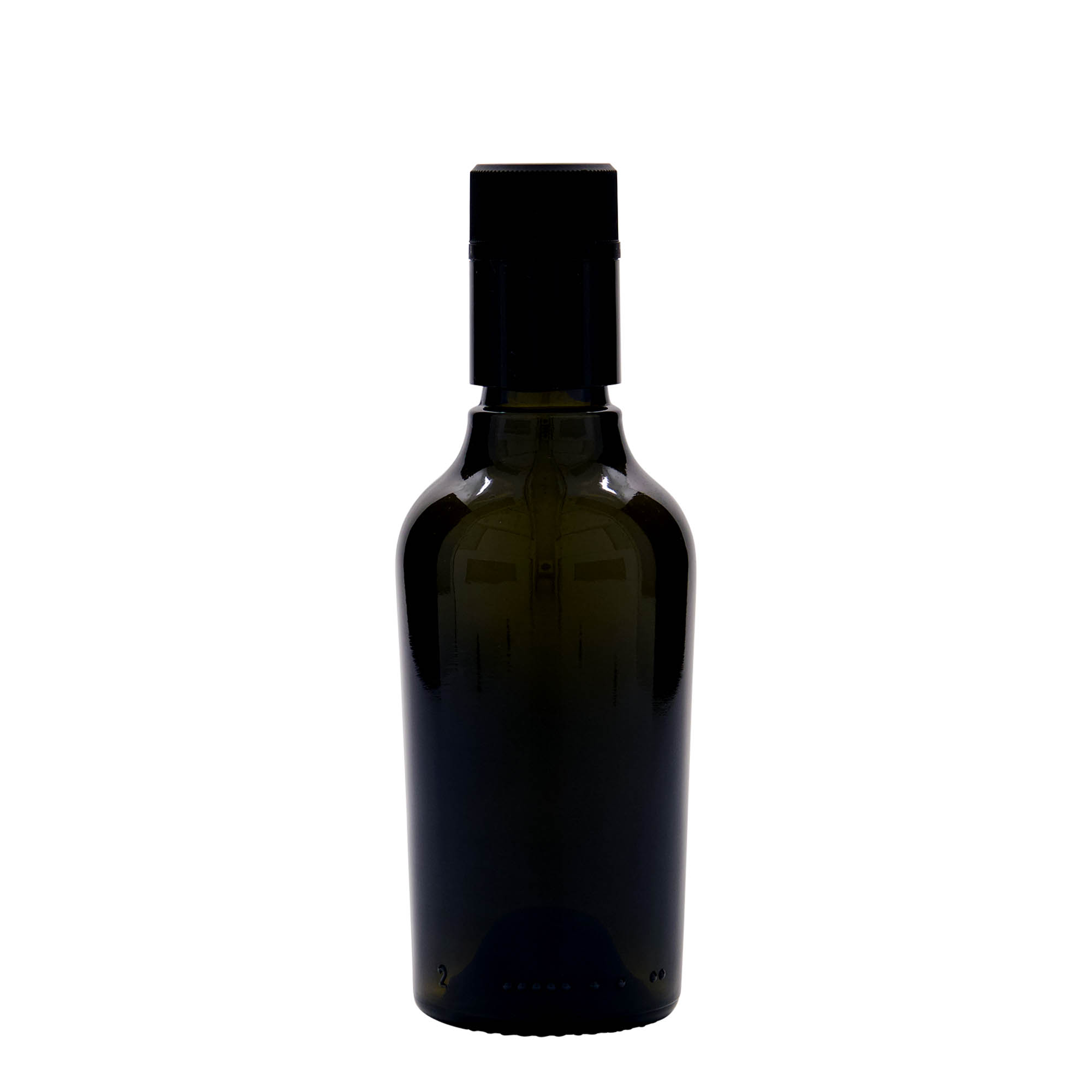 250 ml butelka na ocet/olej 'Oleum', szkło, antyczny zielony, wylot: DOP 250 ml butelka na ocet/olej 'Oleum', szkło, antyczny zielony, wylot: DOP