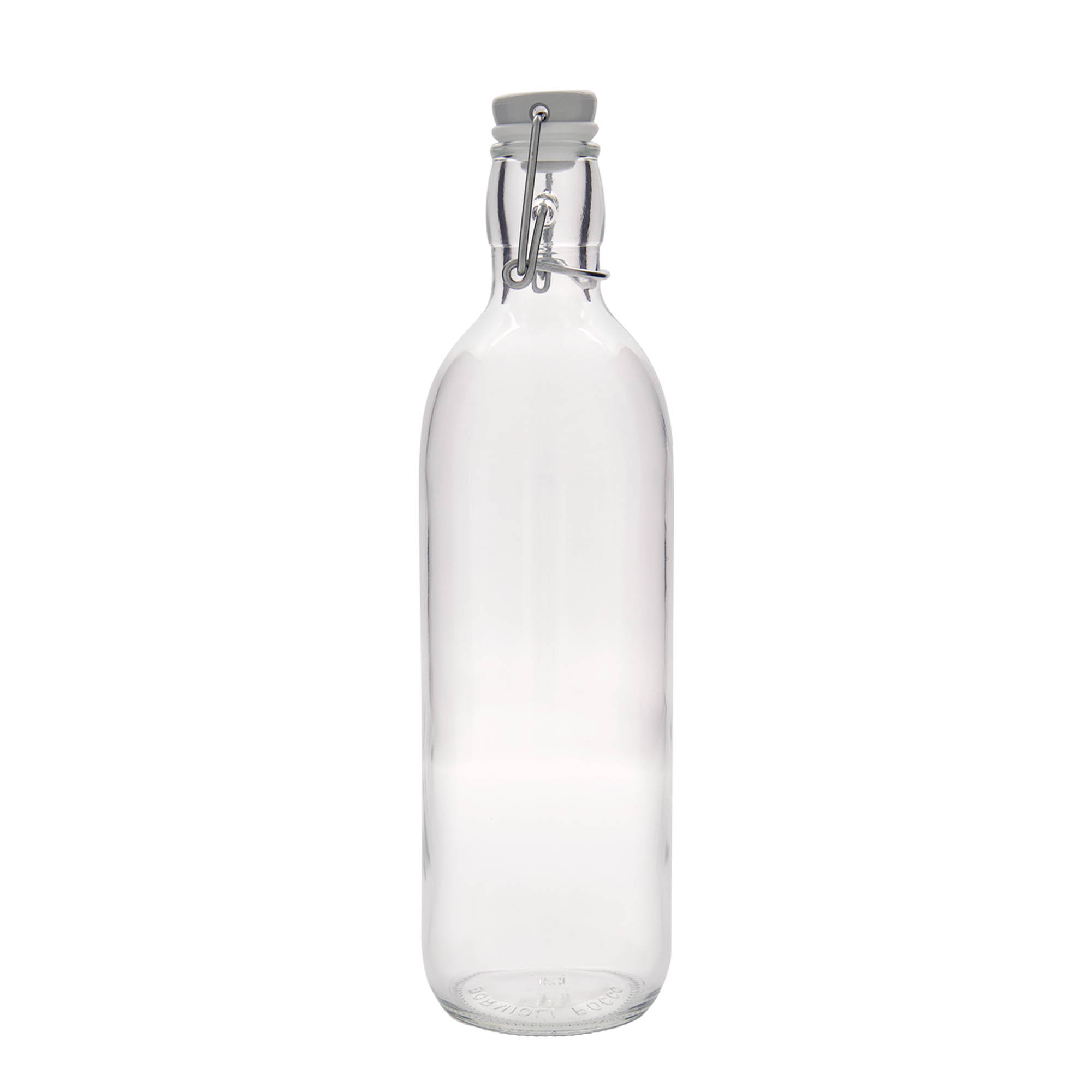1.000 ml butelka szklana 'Emilia', otwór: zamknięcie na klamrę
