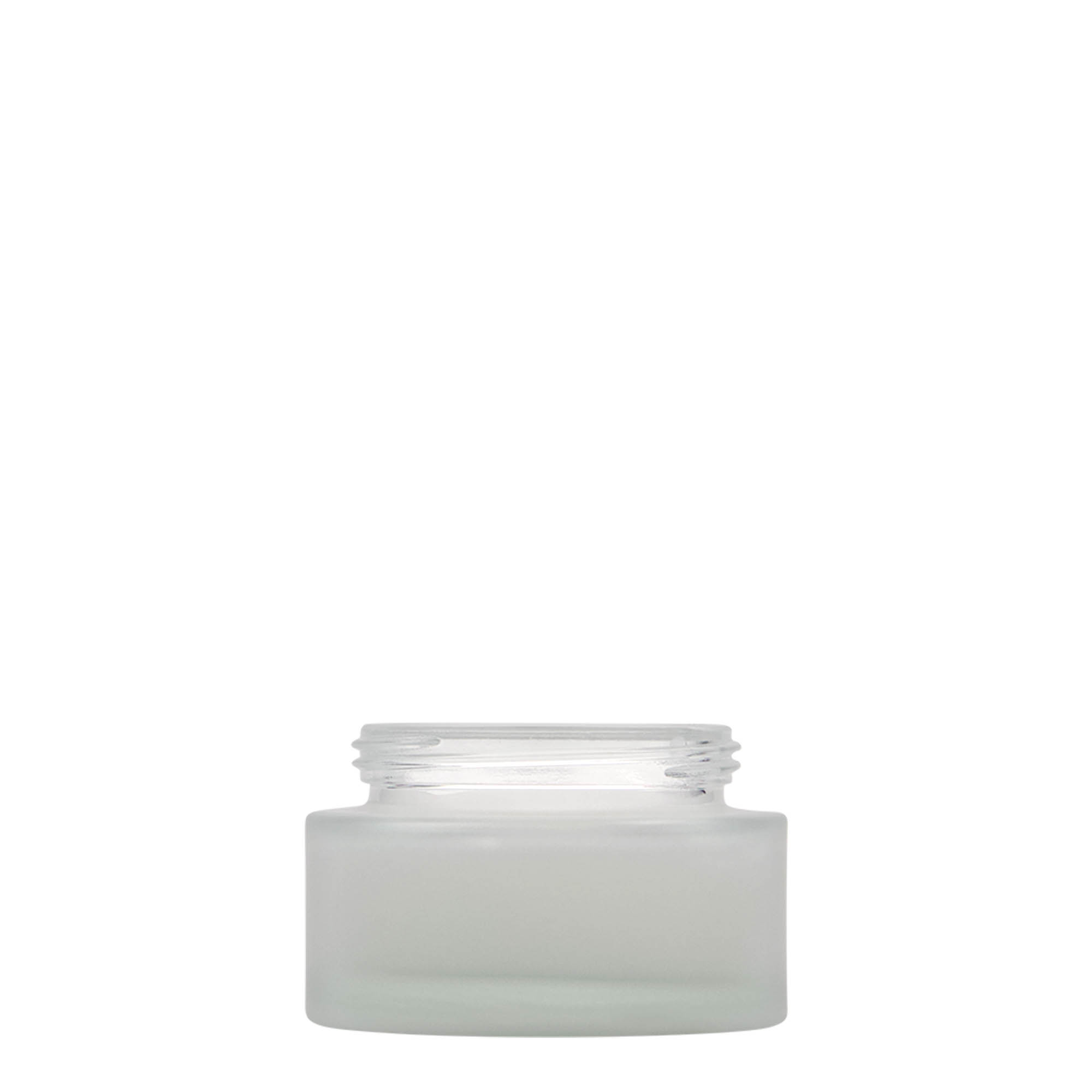 50 ml słoiczek „Platin Edition”, szkło, matowy, wylot: zakrętka