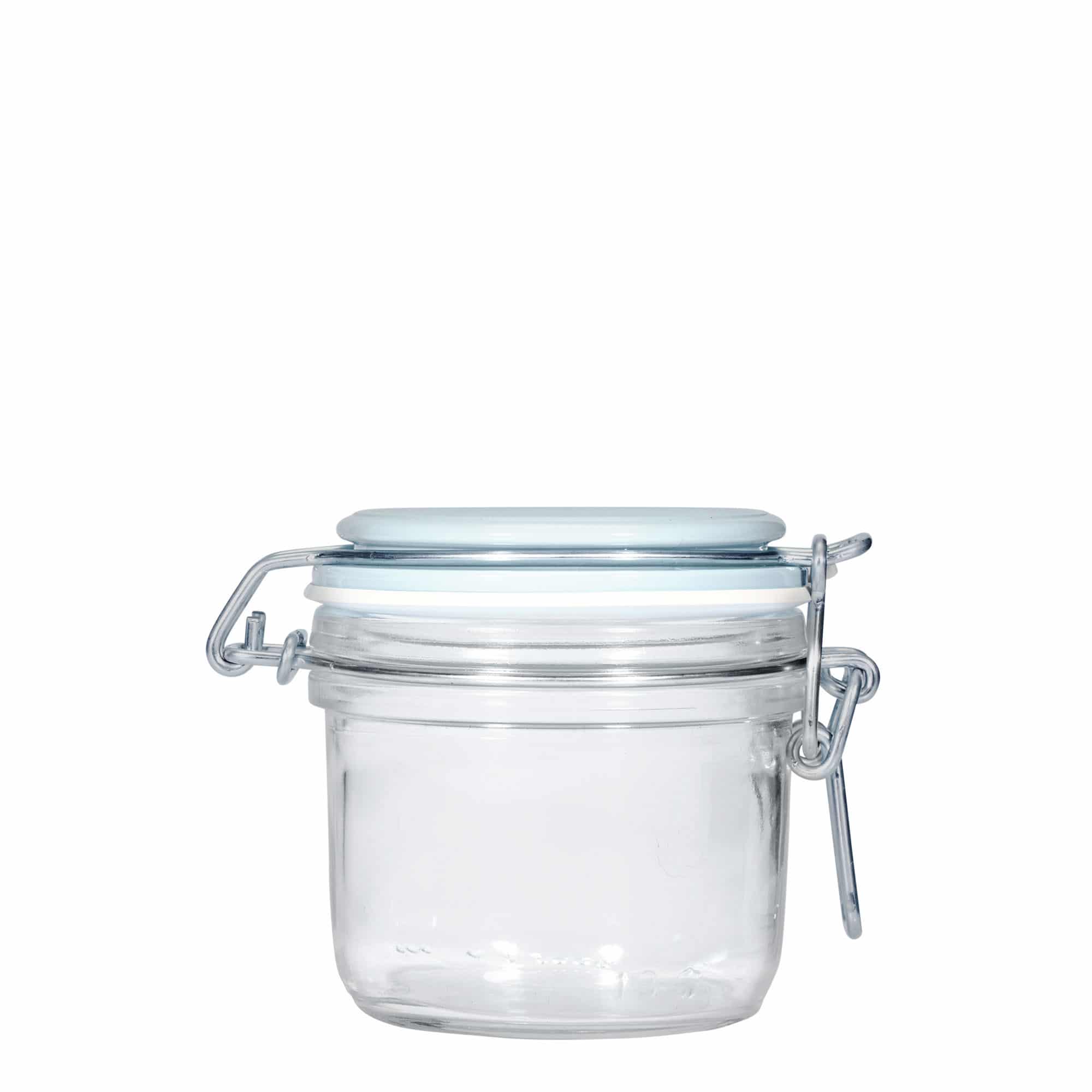 200 ml słoik z zamknięciem pałąkowym 'Fido', kolor niebieski, zamknięcie: Zamknięcie pałąkowe 200 ml słoik z zamknięciem pałąkowym 'Fido', kolor niebieski, zamknięcie: Zamknięcie pałąkowe