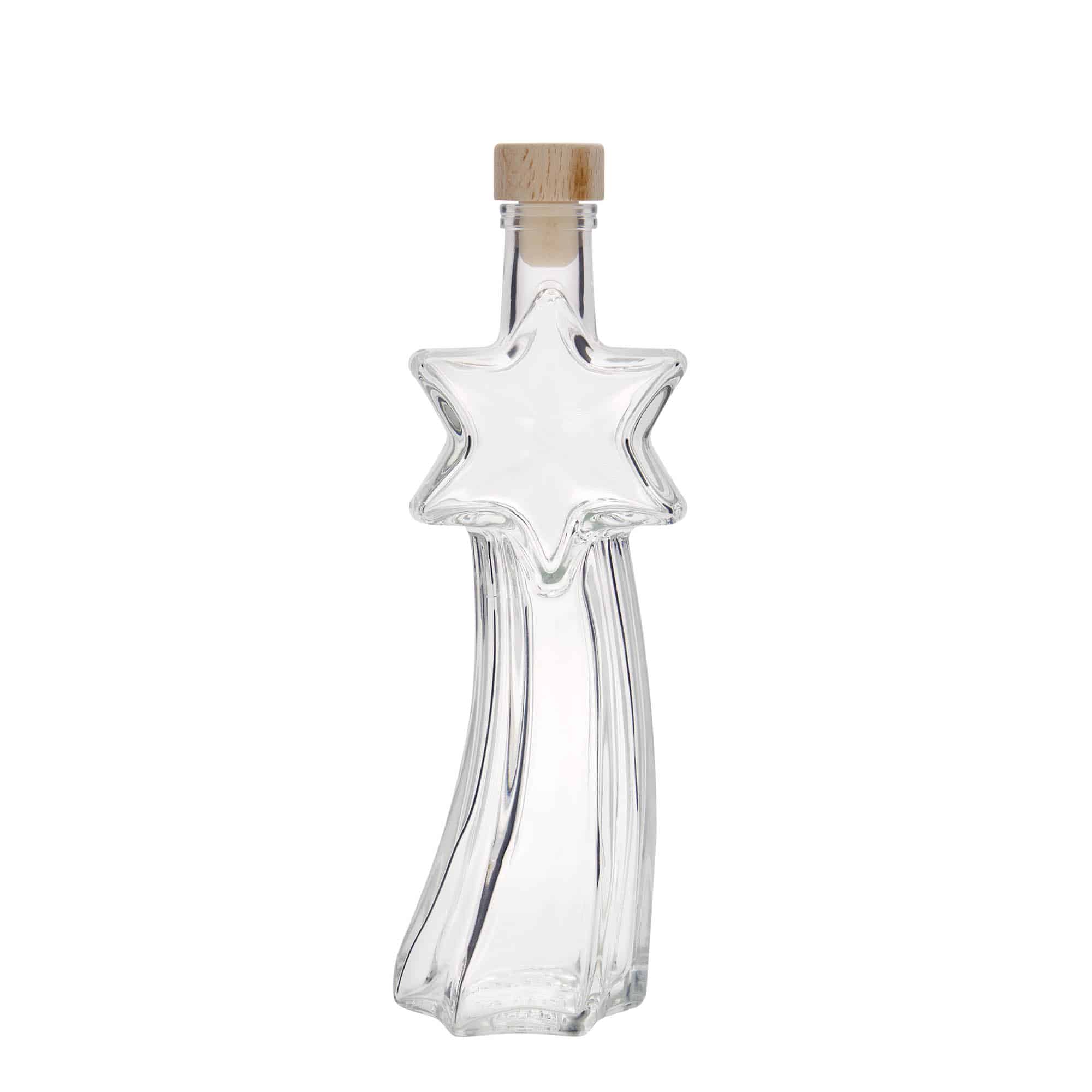 200 ml butelka szklana 'Spadająca gwiazda', zamknięcie: korek