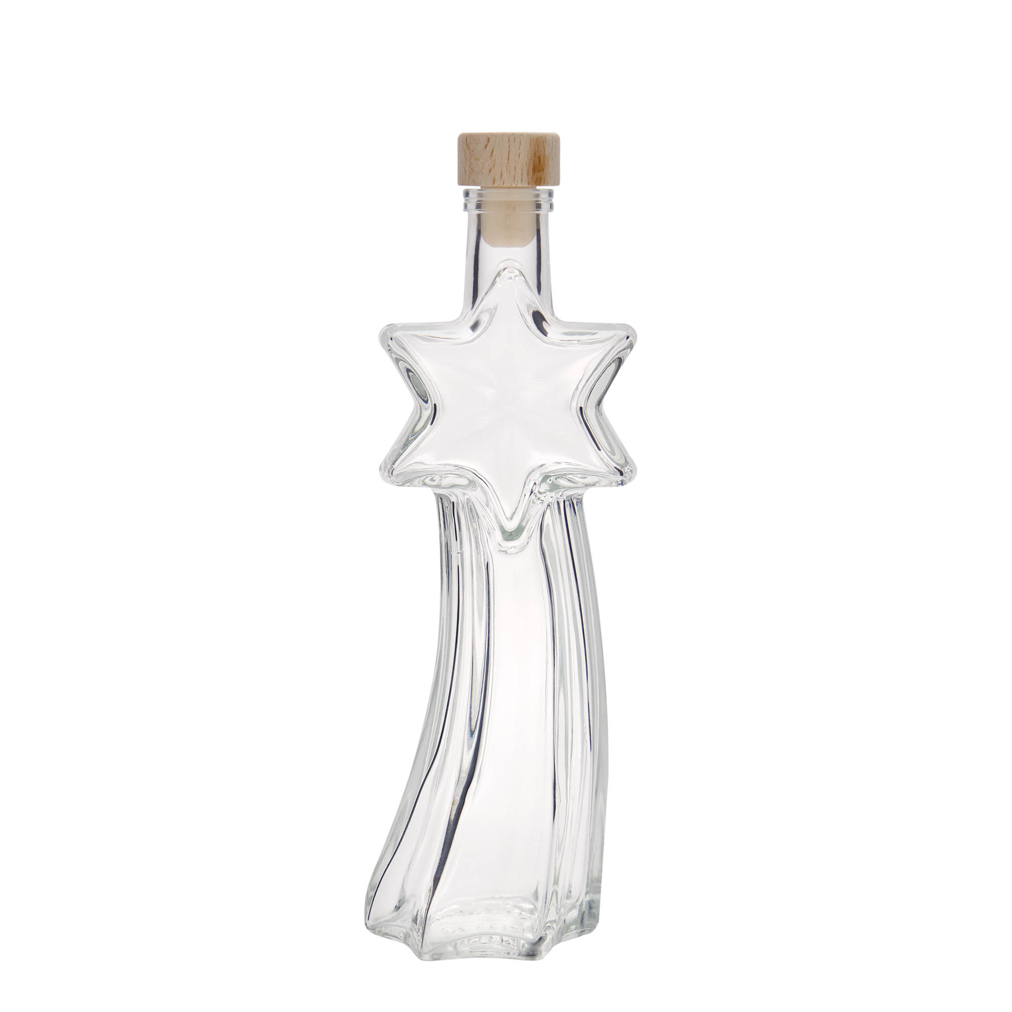 Butelka szklana 200 ml „Sternschnuppe”, otwór: korek Butelka szklana 200 ml „Sternschnuppe”, otwór: korek
