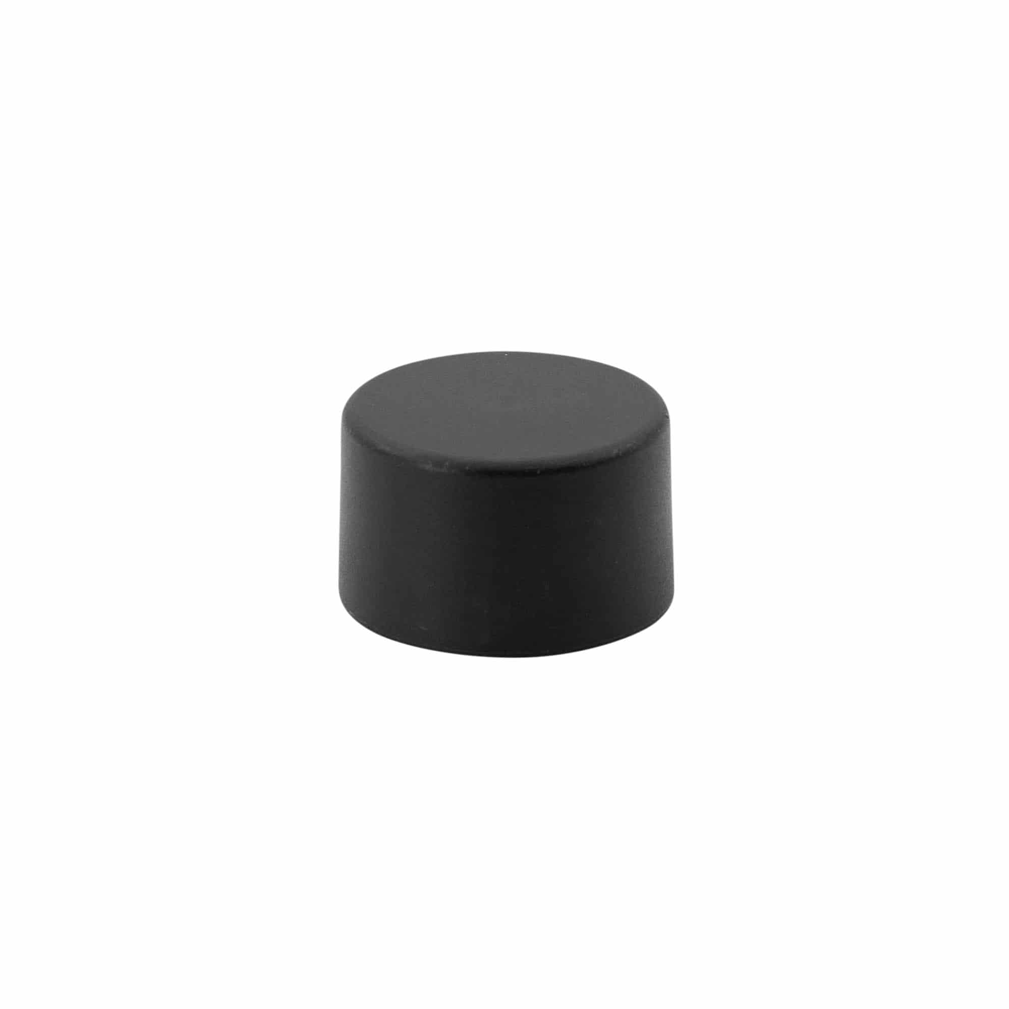 Zakrętka, metalowo-plastikowa, czarna, do gwintu: PP 28 Zakrętka, metalowo-plastikowa, czarna, do gwintu: PP 28