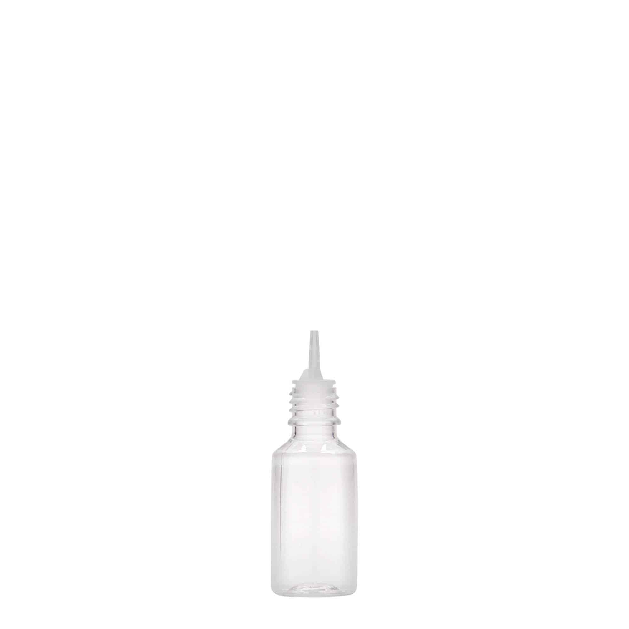 10 ml butelka PET 'E-Liquid' z zabezpieczeniem jakości i zabezpieczeniem przed dziećmi, zamknięcie: zakrętka