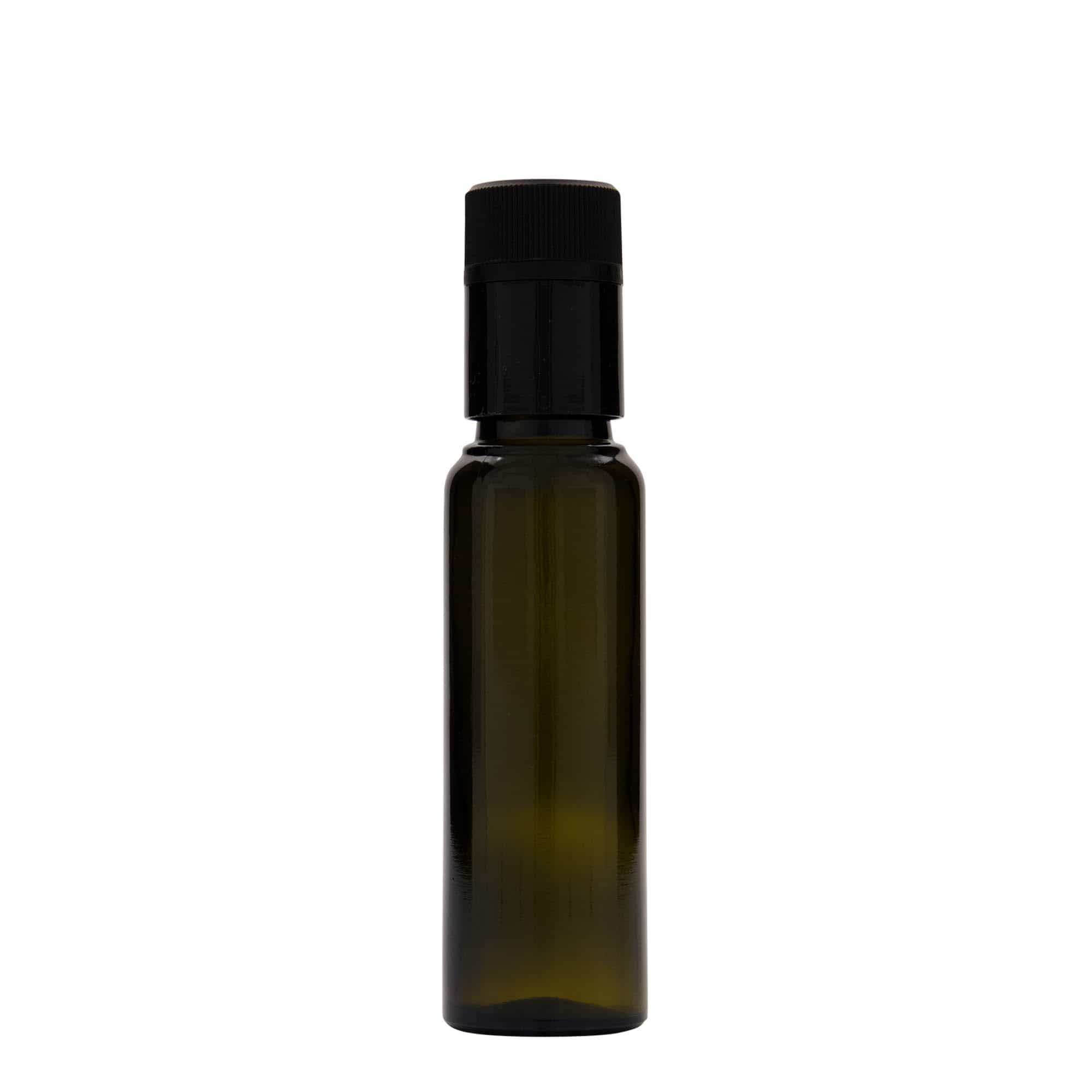 100 ml butelka na ocet/olej 'Willy New', szkło, antyczny zielony, wylot: DOP 100 ml butelka na ocet/olej 'Willy New', szkło, antyczny zielony, wylot: DOP