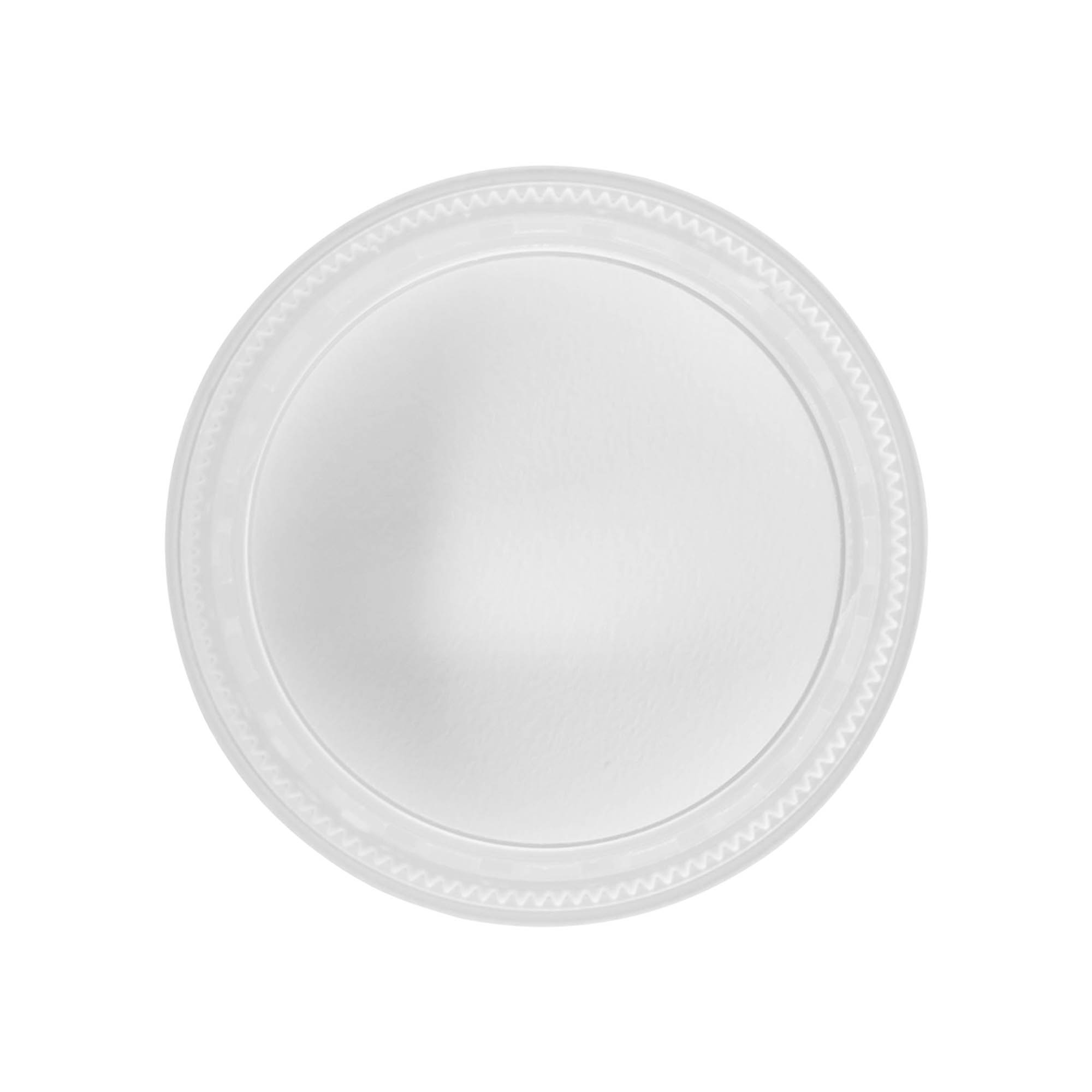 Zakrętka z gwintem 'Clear/Platin Edition', tworzywo sztuczne PP, biała, do szyjki: 53/2P