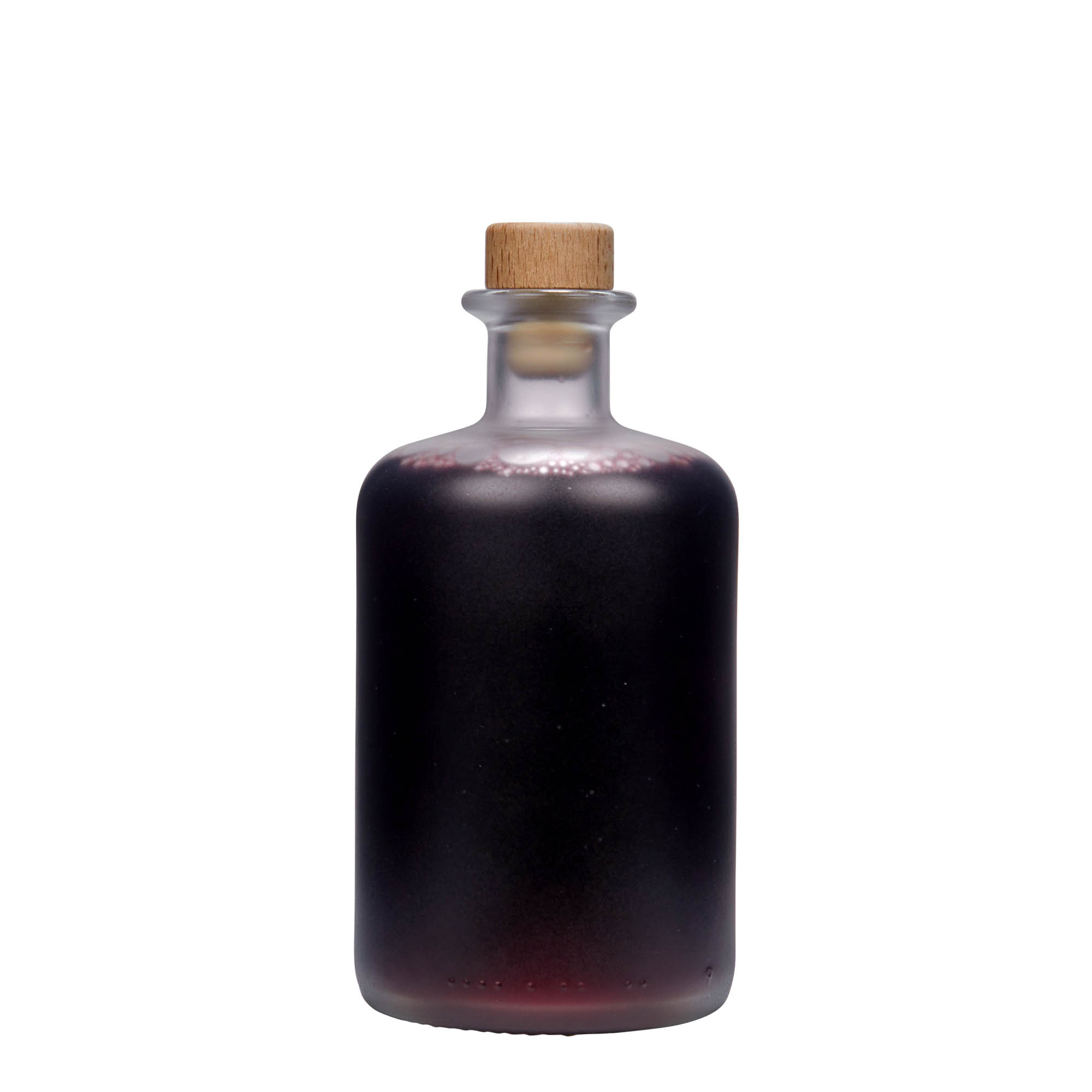 500 ml butelka szklana aptekarza, matowa, szyjka: korek
