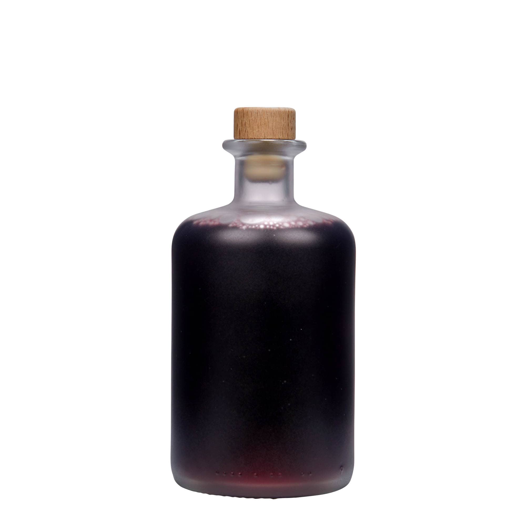 500 ml butelka szklana aptekarza, matowa, szyjka: korek