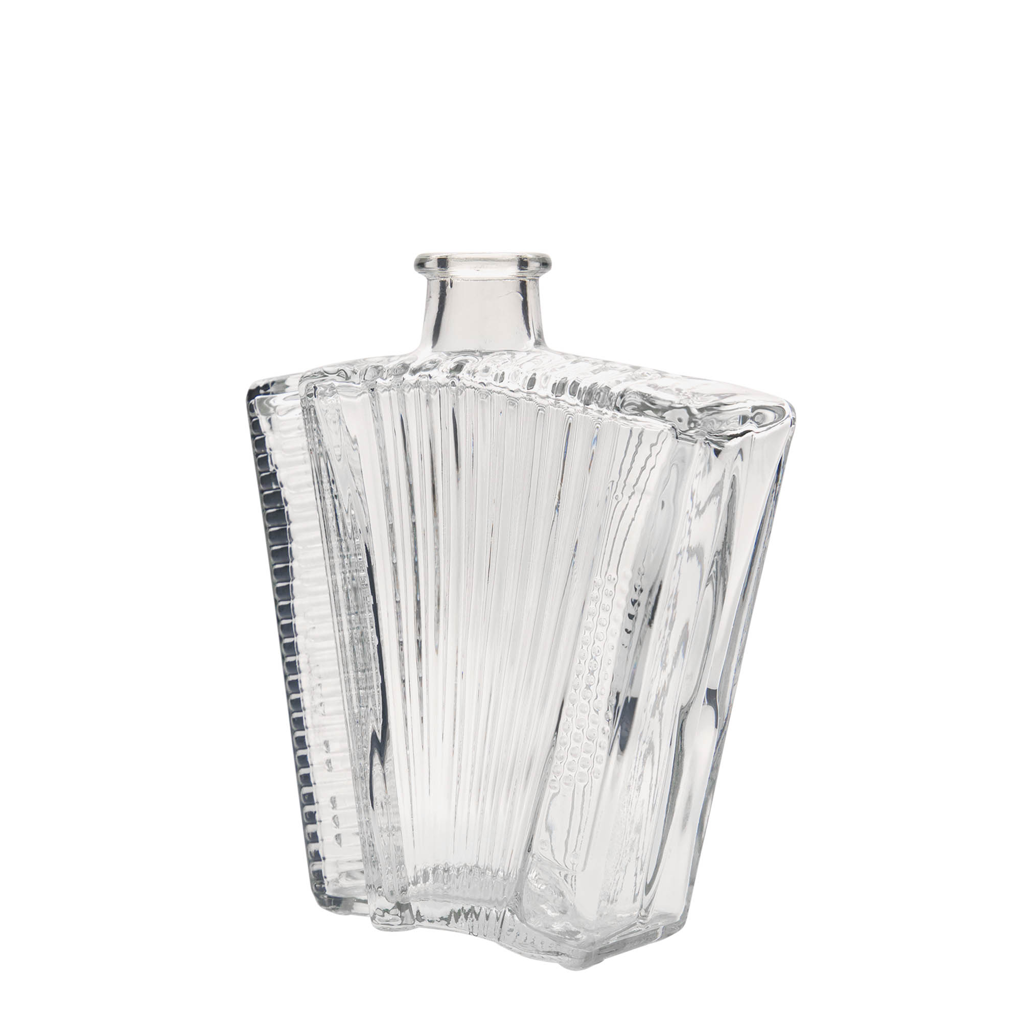 500 ml butelka szklana „Akkordeon”, otwór: korek 500 ml butelka szklana „Akkordeon”, otwór: korek