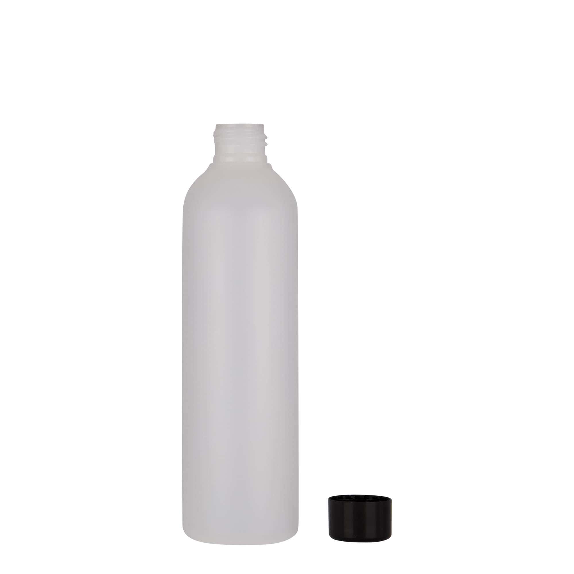 250 ml butelka plastikowa 'Tuffy', HDPE, naturalna, gwint: 24/410