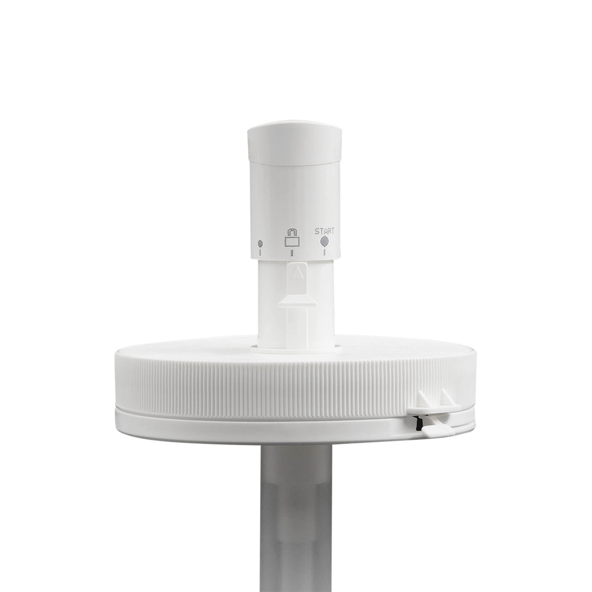 Pompa dozująca do 1.240 ml 'Securibox', tworzywo sztuczne PE, biały, do wylotu: zakrętka na gwint Pompa dozująca do 1.240 ml 'Securibox', tworzywo sztuczne PE, biały, do wylotu: zakrętka na gwint