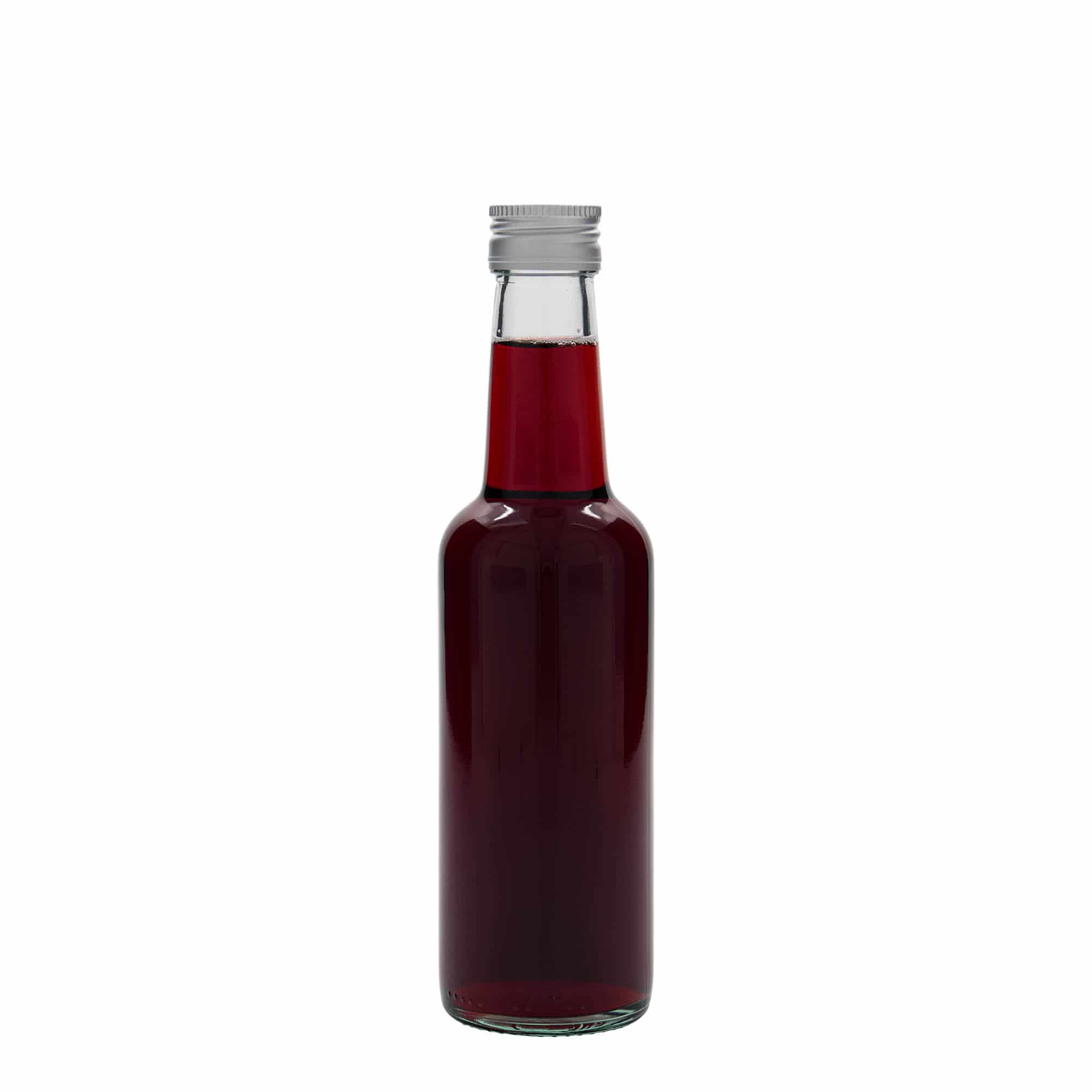 250 ml butelka szklana z prostą szyjką, zamknięcie: PP 28