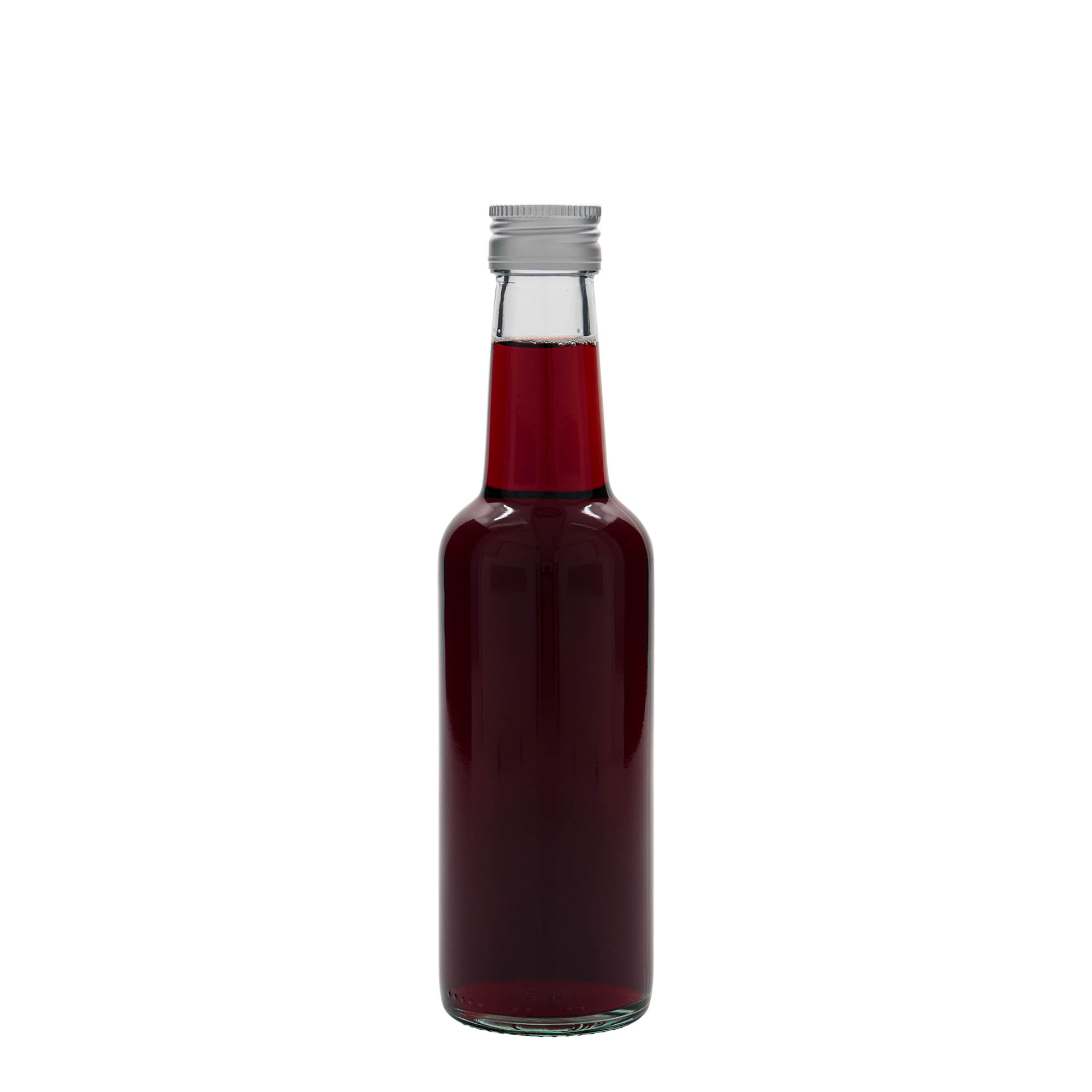 250 ml butelka szklana o prostym szyjce, gwint: PP 28 250 ml butelka szklana o prostym szyjce, gwint: PP 28