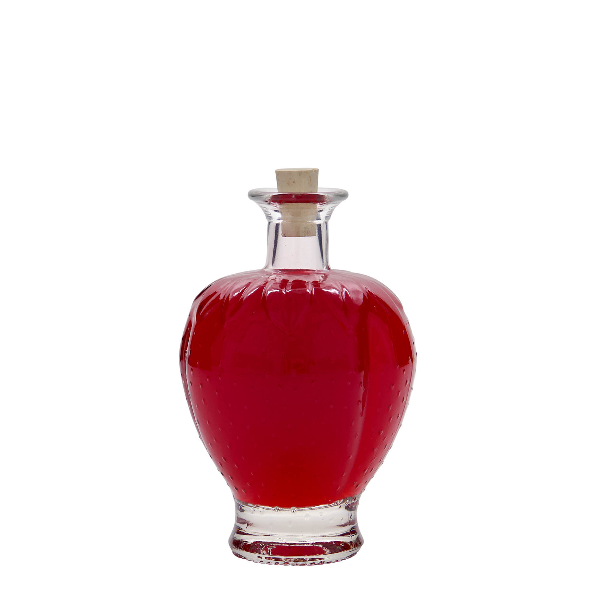 200 ml butelka szklana „Truskawka”, szyjka: korek 200 ml butelka szklana „Truskawka”, szyjka: korek