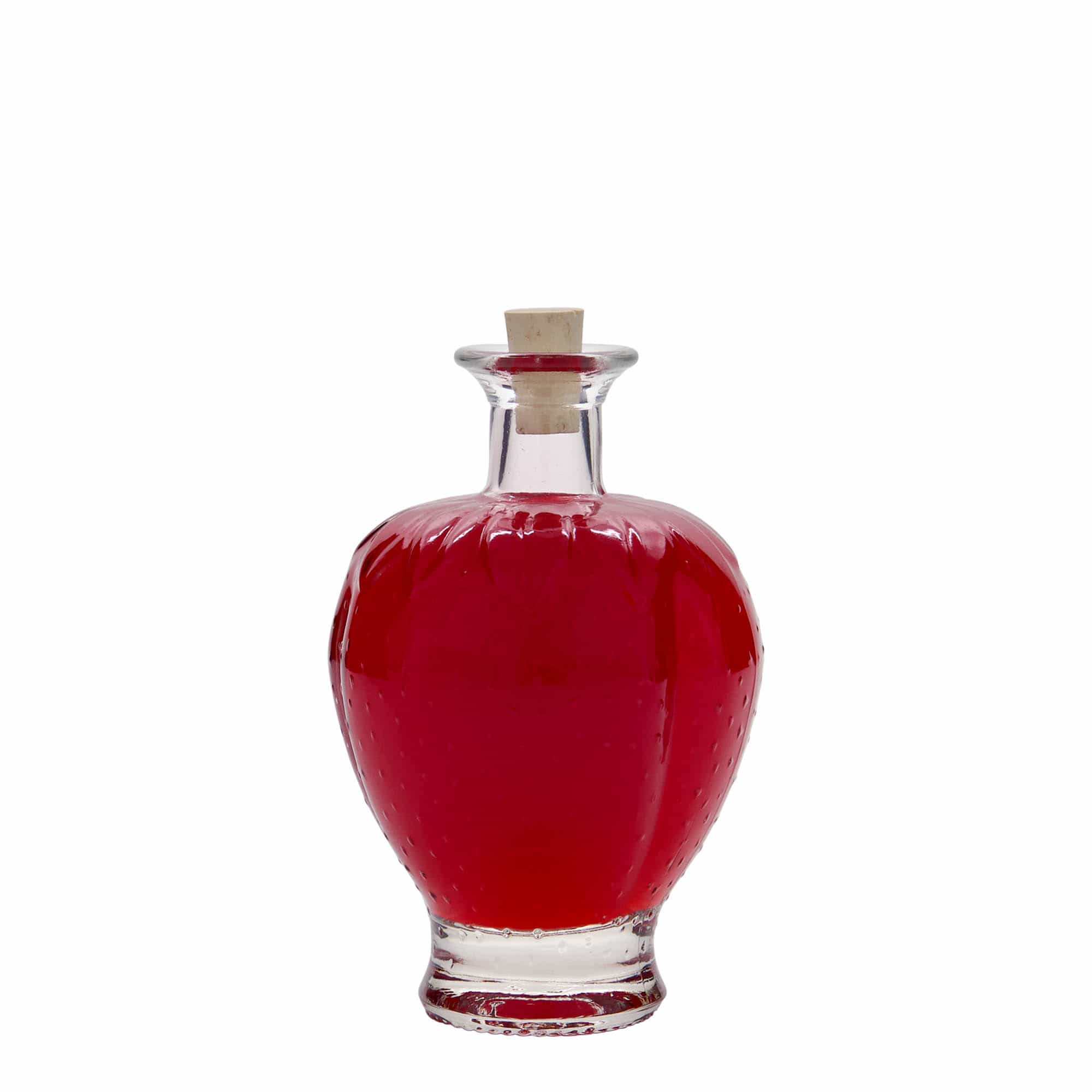 200 ml butelka szklana „Truskawka”, szyjka: korek