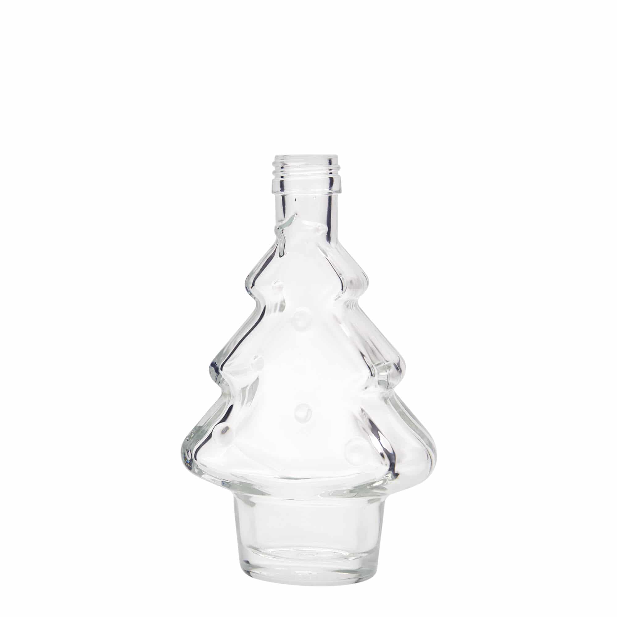 Butelka szklana 200 ml „Choinka”, gwint: PP 28 Butelka szklana 200 ml „Choinka”, gwint: PP 28
