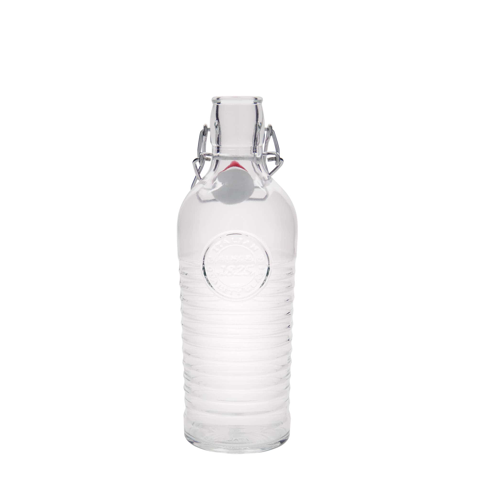 750 ml butelka szklana 'Officina 1825', szyjka: z zamknięciem na klamrę