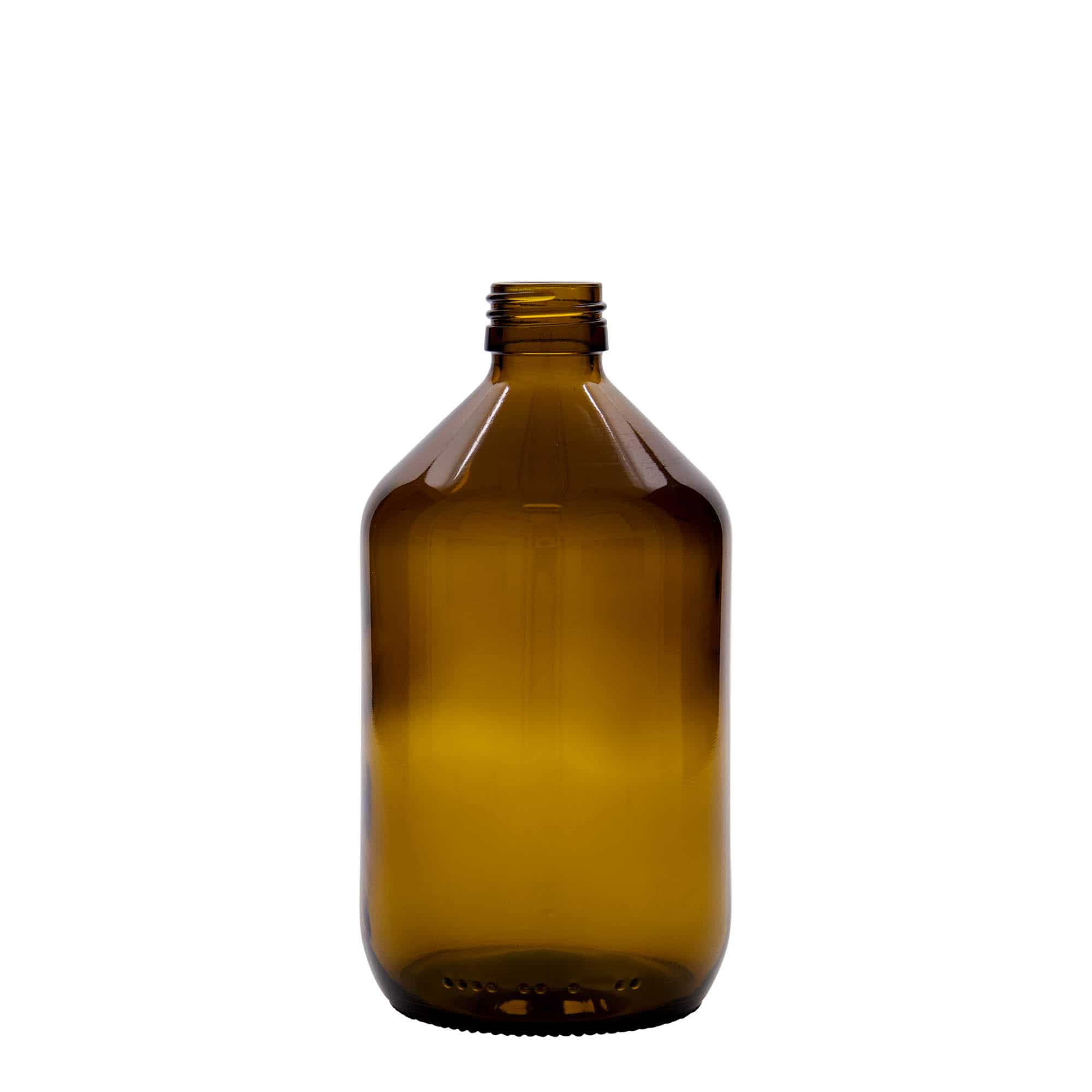 500 ml butelka farmaceutyczna, kolor brązowy, szkło, zamknięcie: PP 28