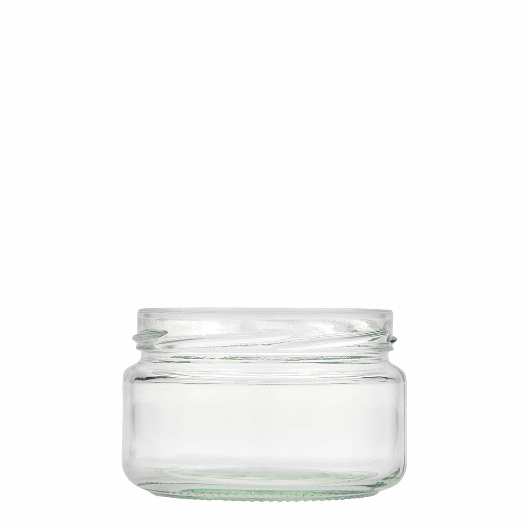 230 ml płaskie okrągłe szkło, otwór: Twist-Off (TO 82)