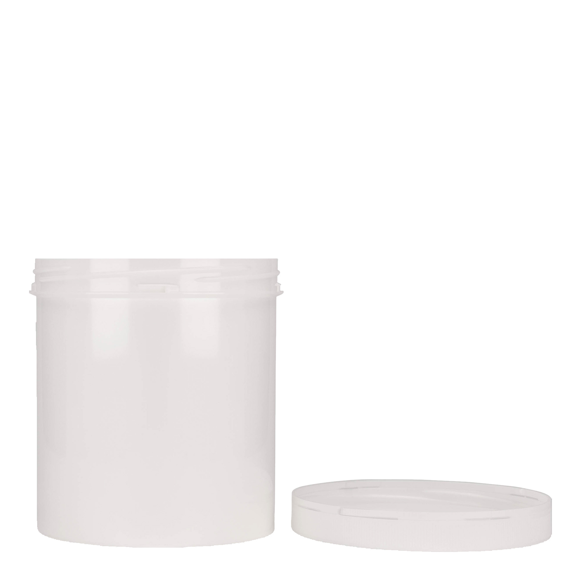 1.000 ml plastikowy pojemnik „Securilock”, PP, biały, otwór: zakrętka